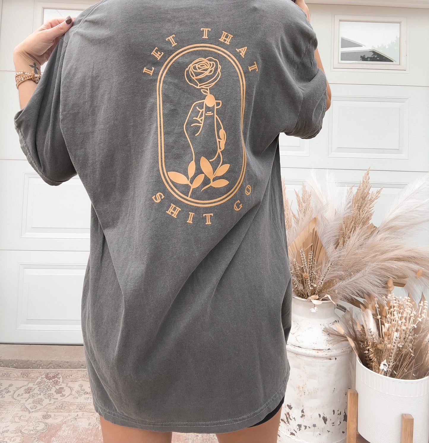 Let That Shit Go Oversized Graphic Tee