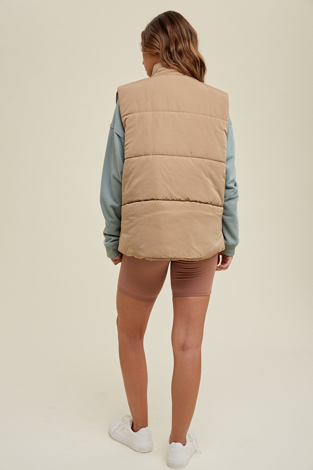 Ryder Puffer Vest - Tan