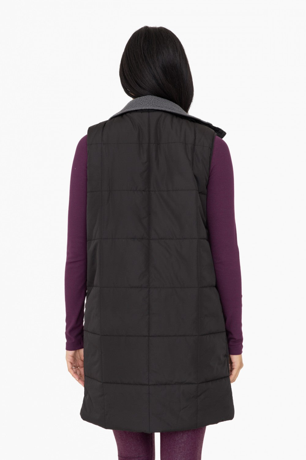 Sherpa-Lined Longline Vest