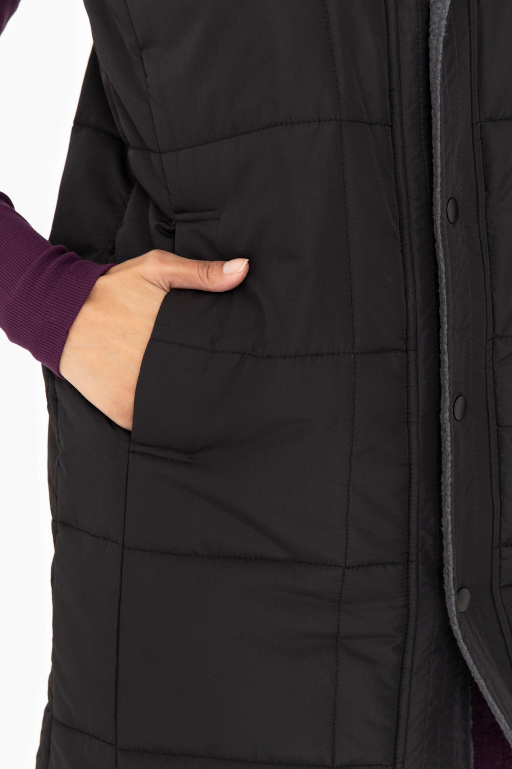 Sherpa-Lined Longline Vest