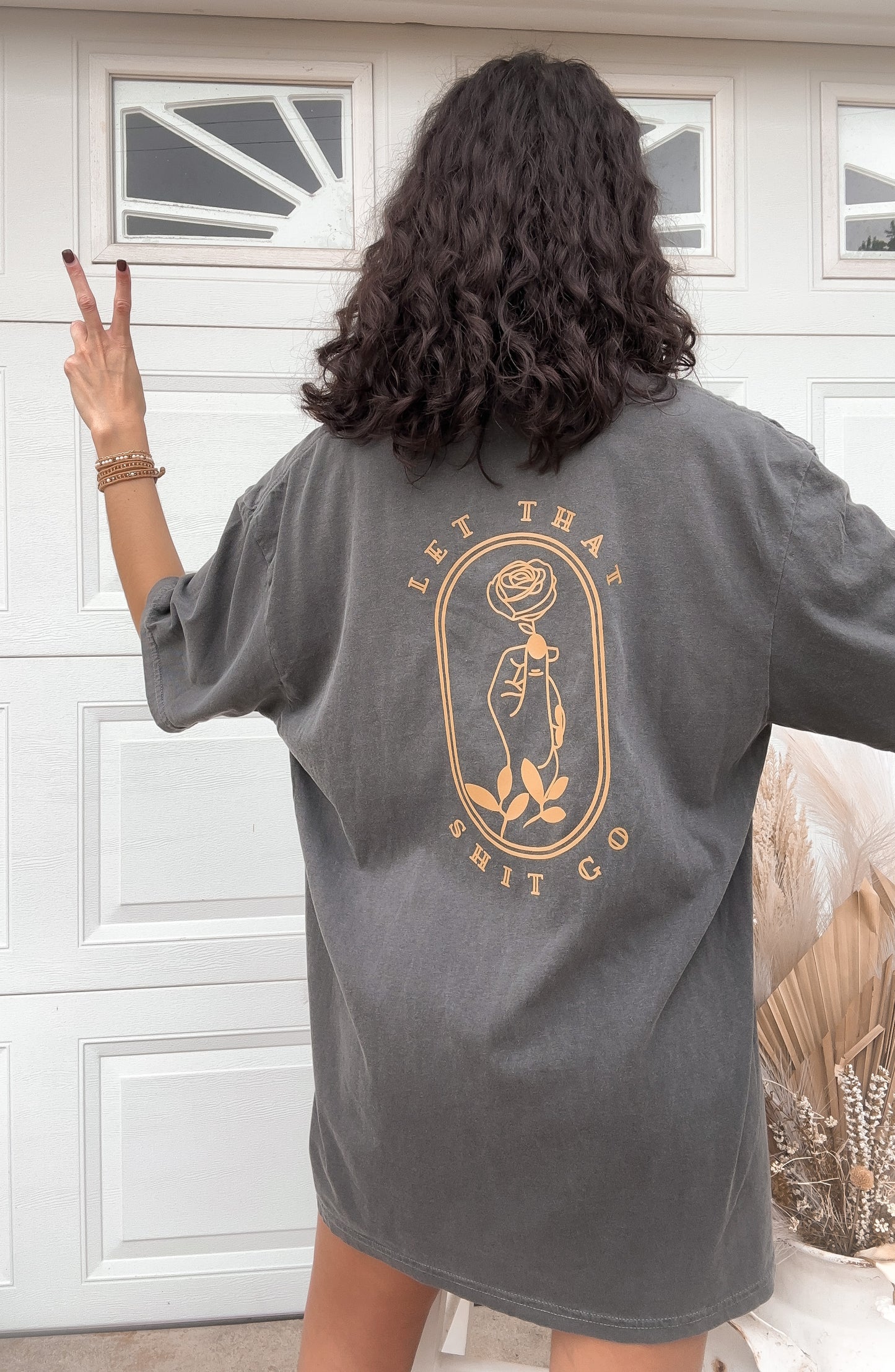 Let That Shit Go Oversized Graphic Tee
