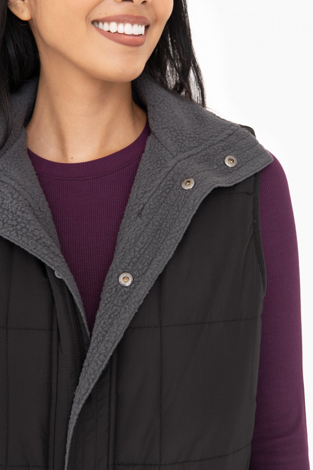Sherpa-Lined Longline Vest