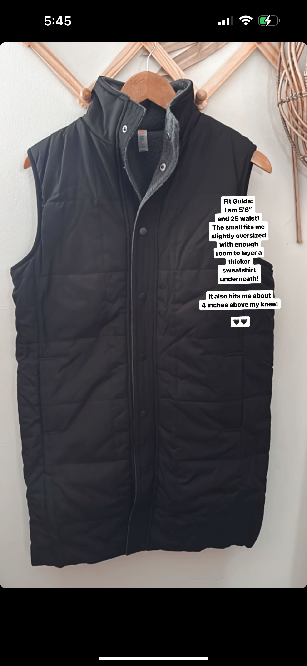 Sherpa-Lined Longline Vest