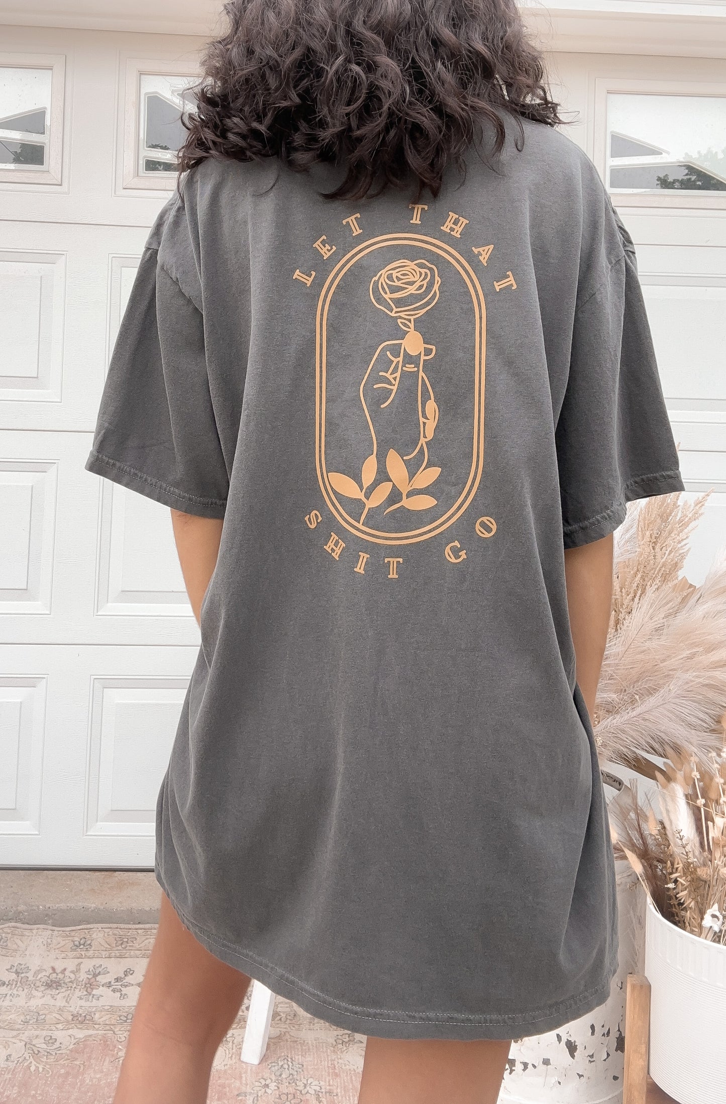 Let That Shit Go Oversized Graphic Tee