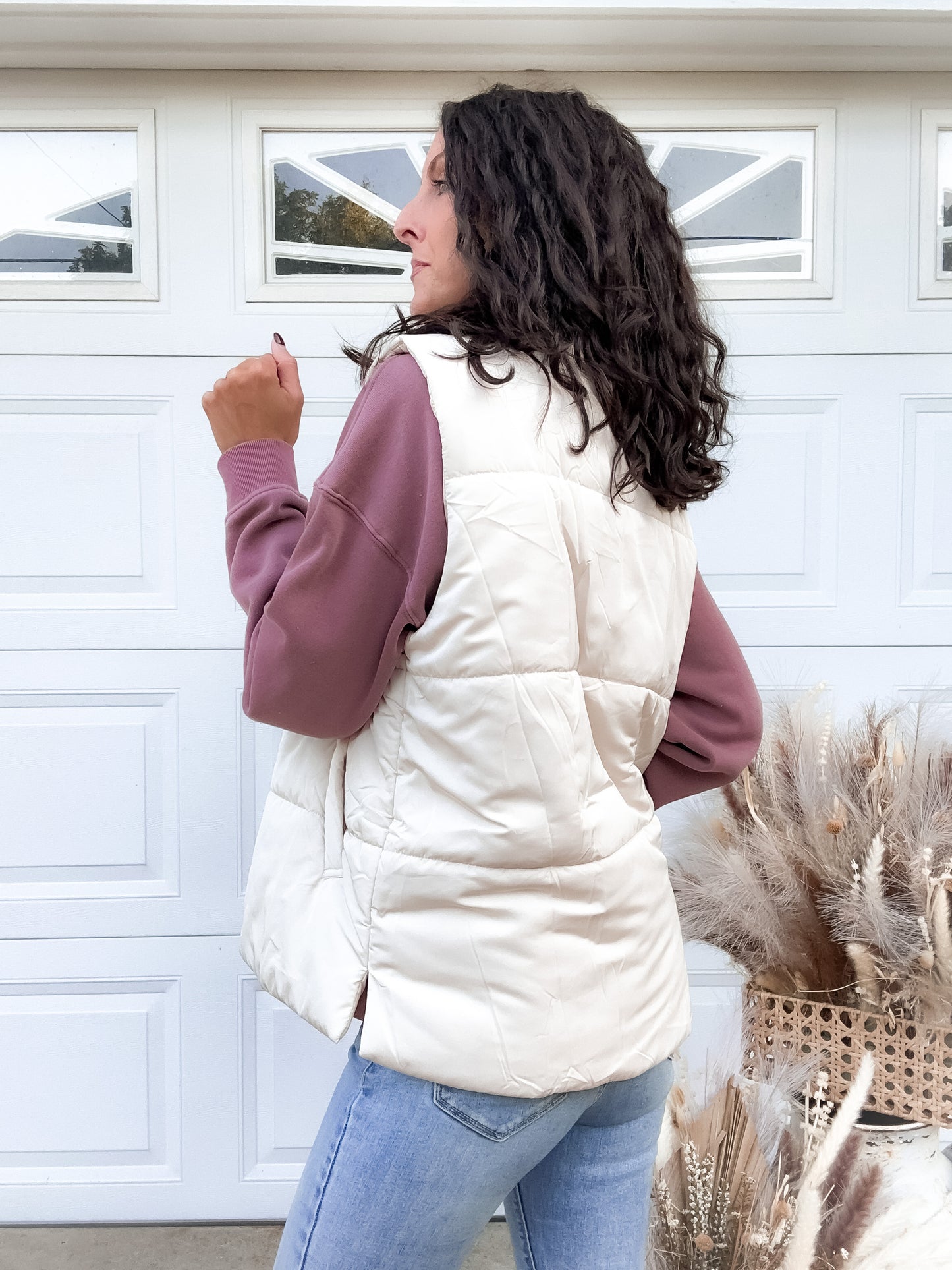 Ryder Puffer Vest - Cream