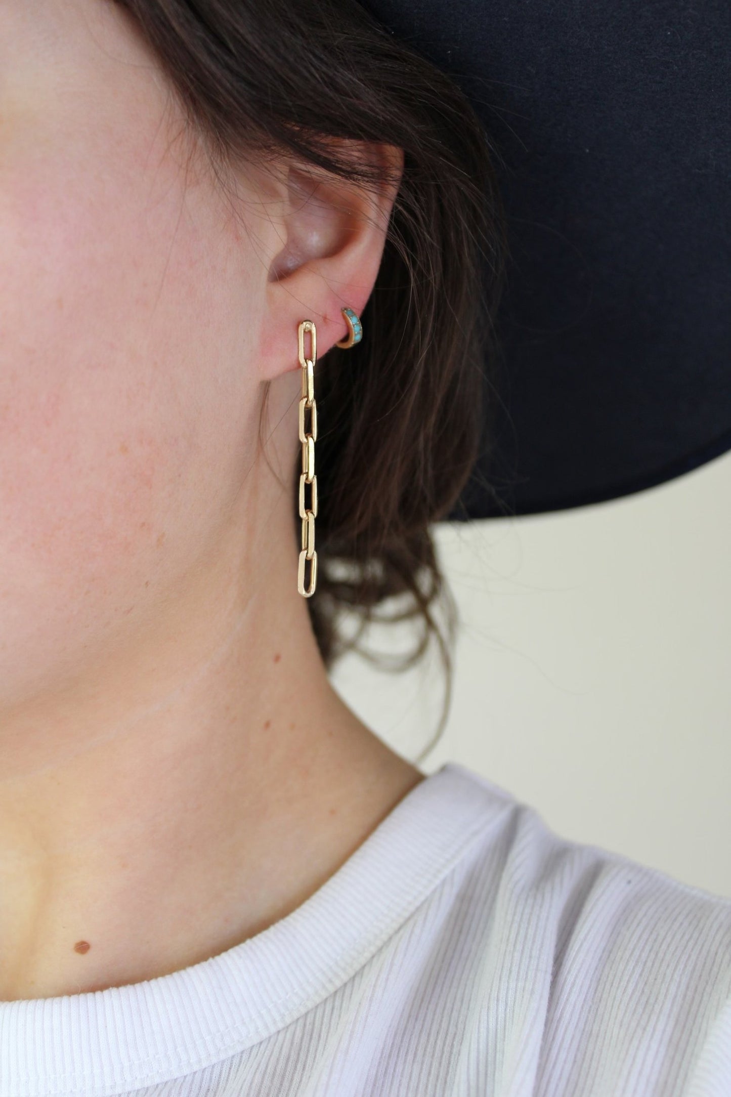 Paper Clip Link Earrings