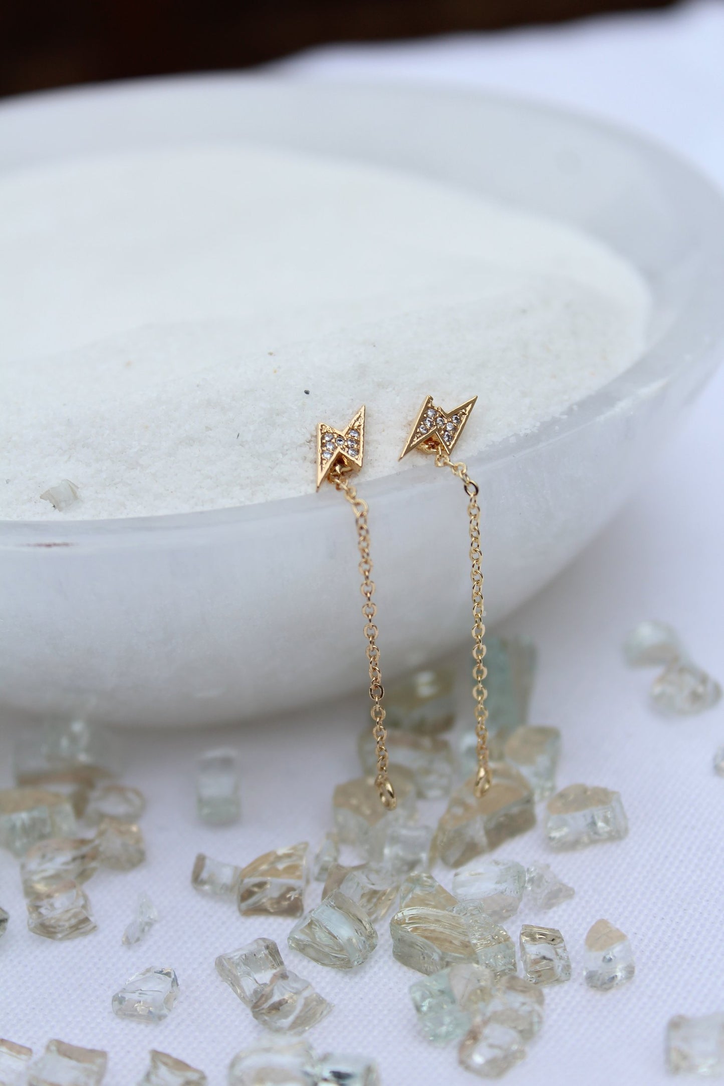 Aurora Studs w/ Detachable Chain