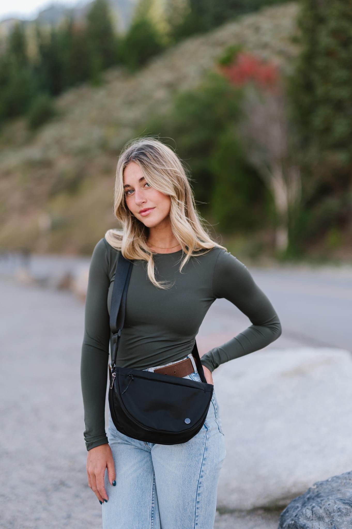 Margot Moon Belt Bag - Black