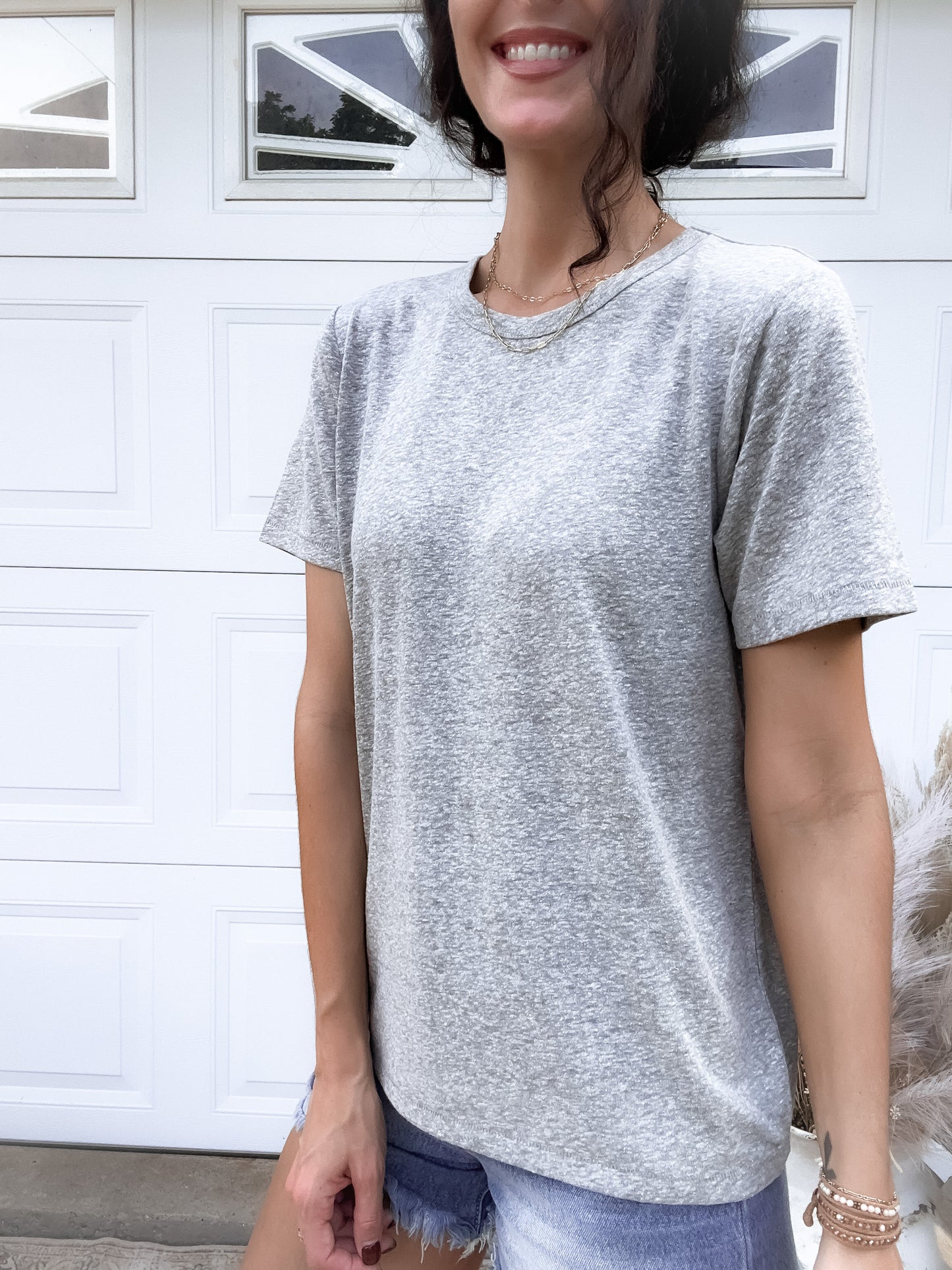 Lolly Basic T-Shirt - Heather Grey