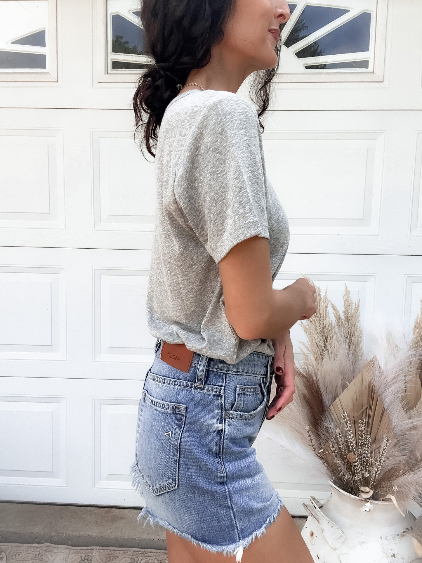 Lolly Basic T-Shirt - Heather Grey