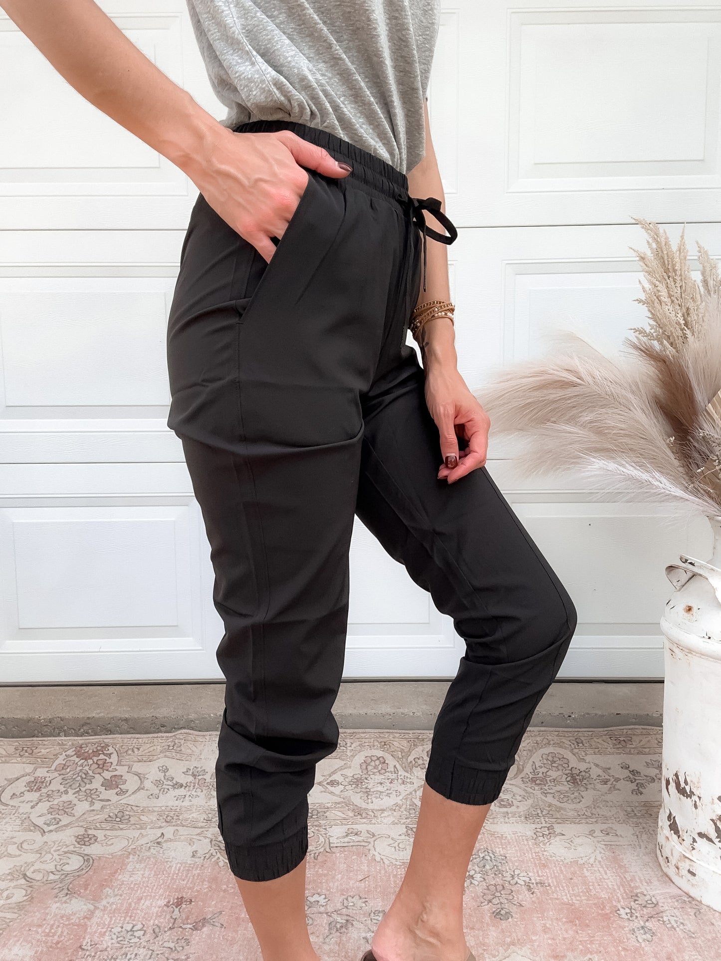 Black Athleisure Joggers