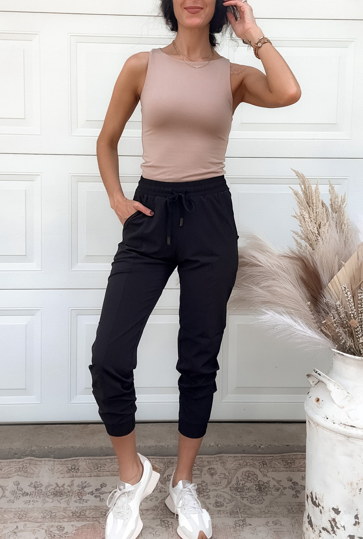 Boat Neck Tank - Taupe