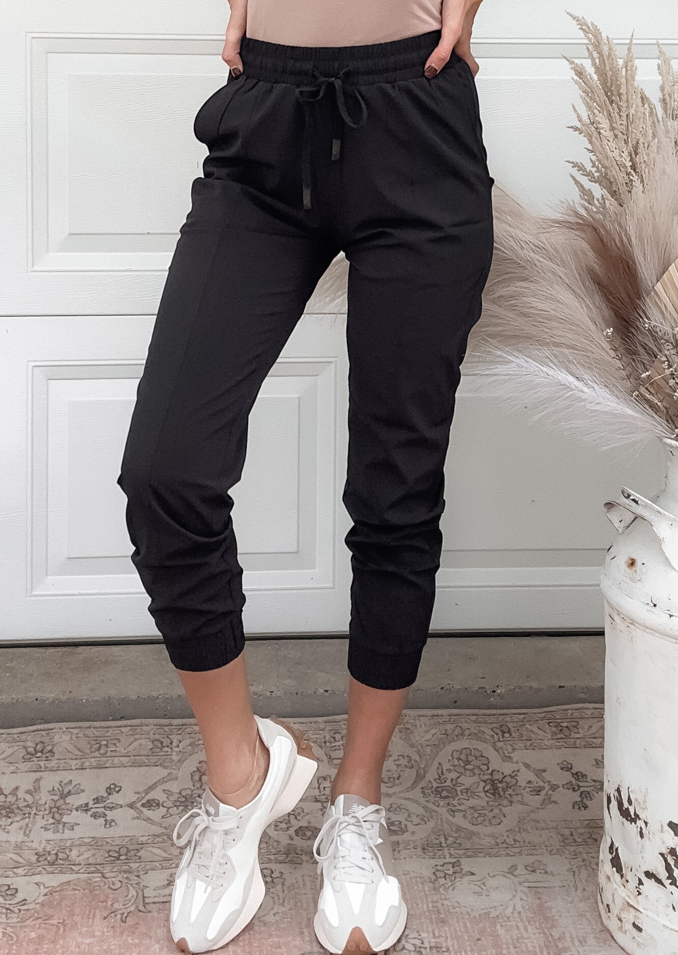 Black Athleisure Joggers