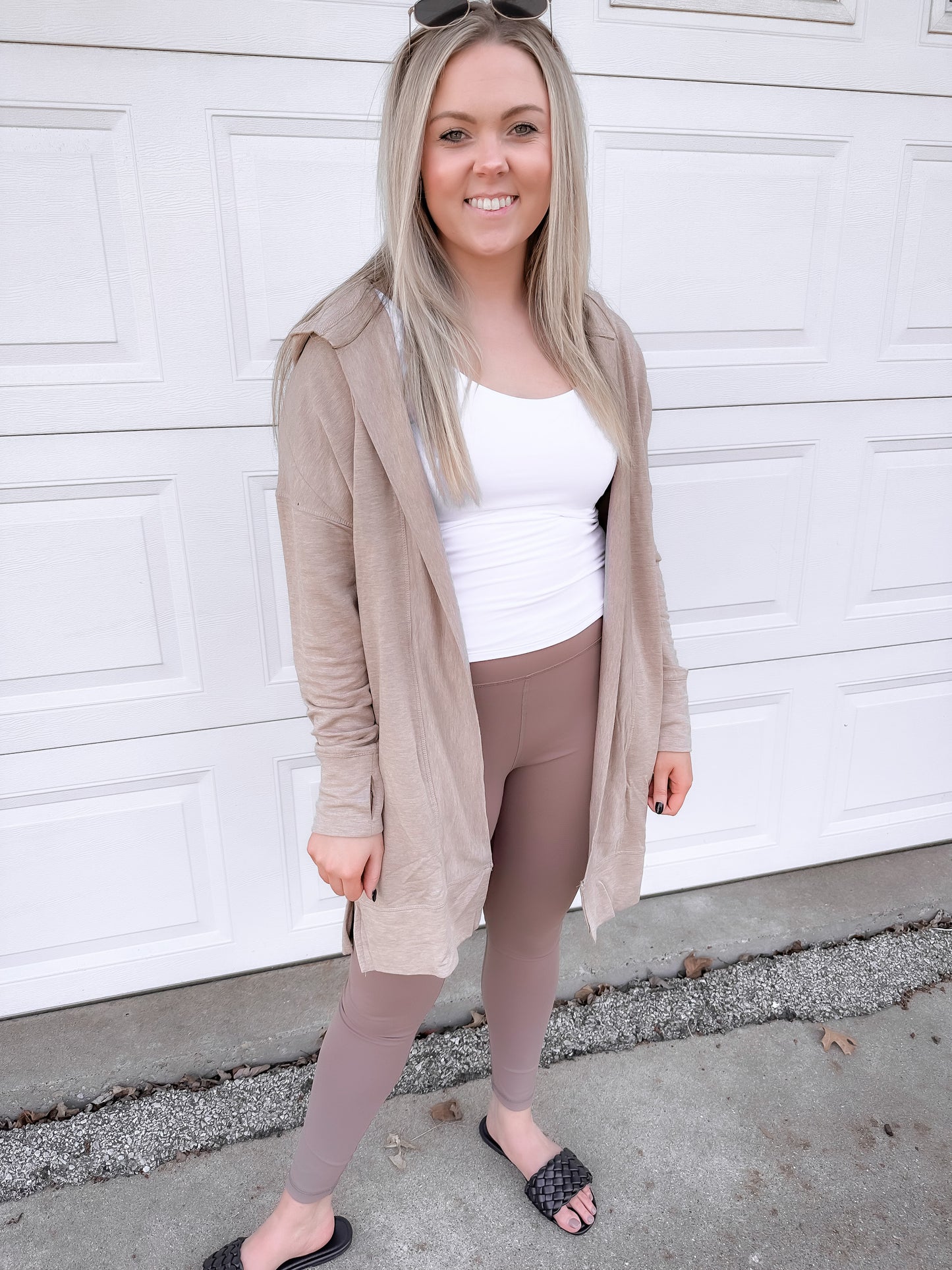 Essential Solid Leggings - Taupe