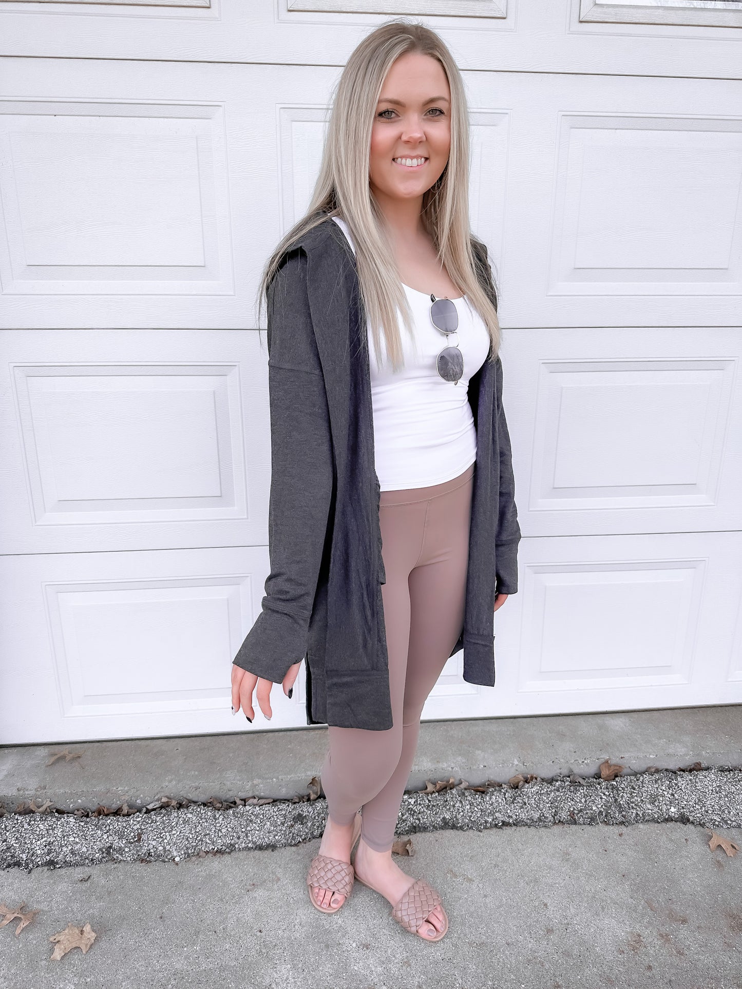 Essential Solid Leggings - Taupe