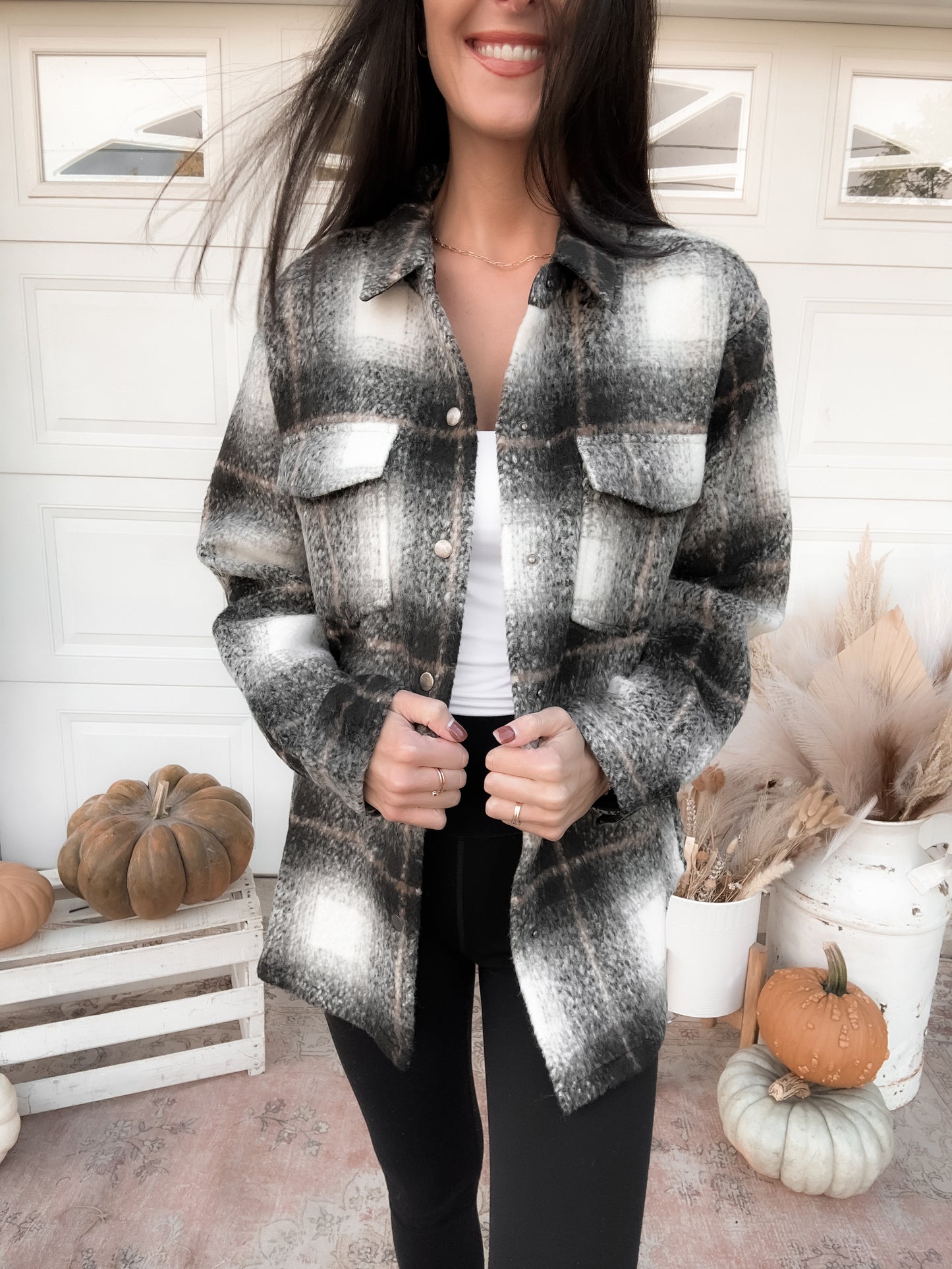 Midnight Plaid Shacket