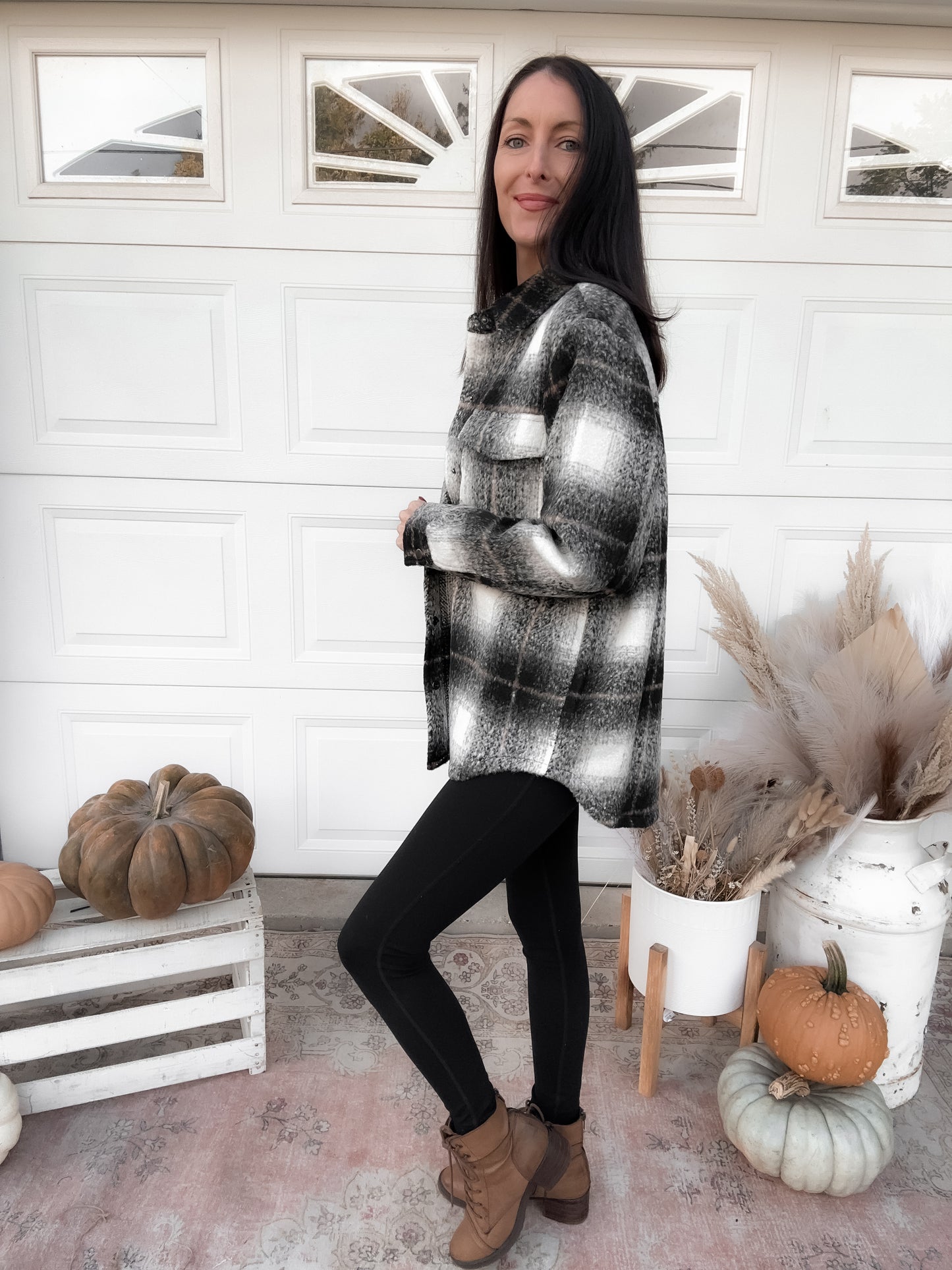 Midnight Plaid Shacket