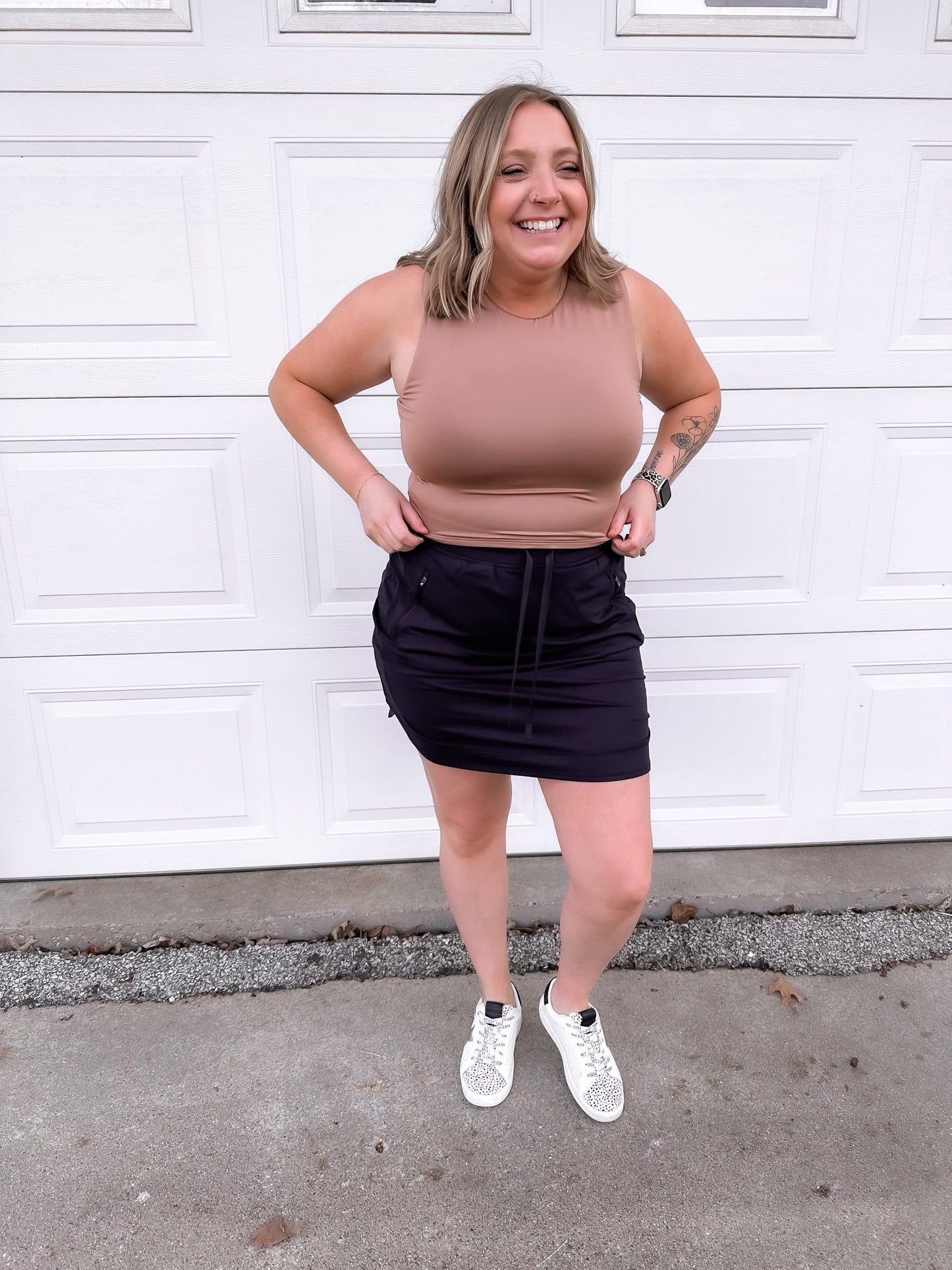 Addison Athletic Skirt - Black