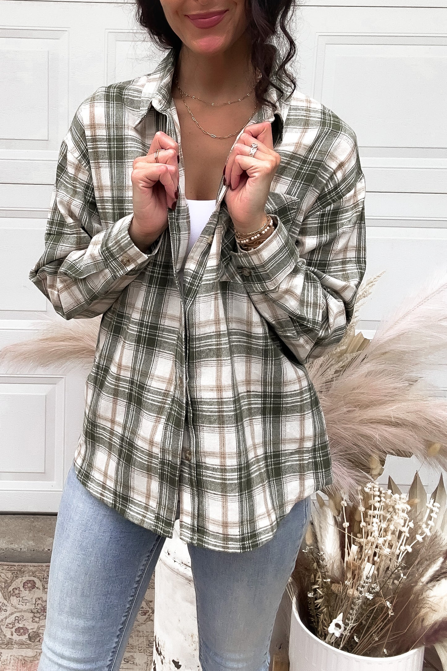 Auggie Olive Button Down