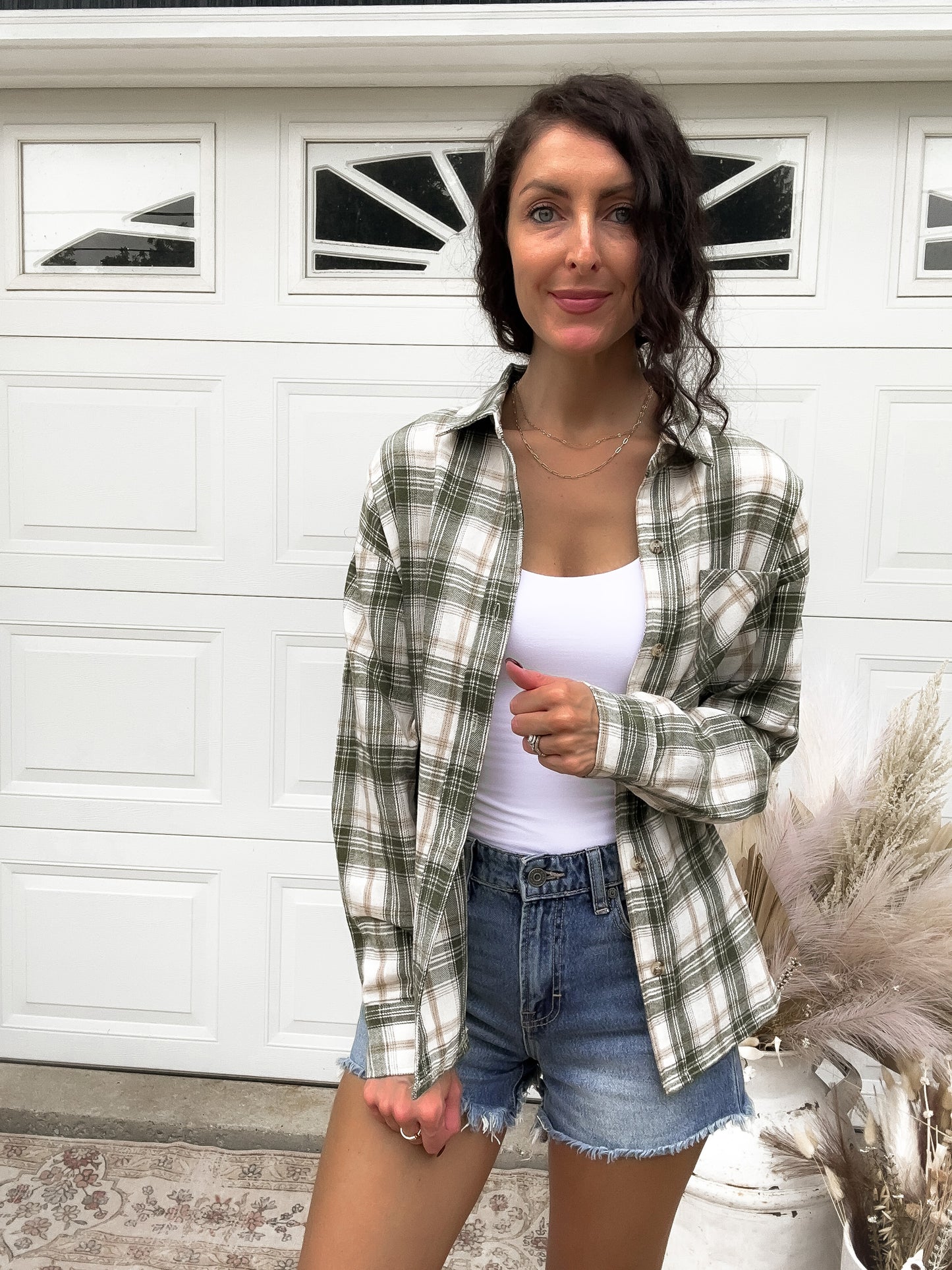 Auggie Olive Button Down