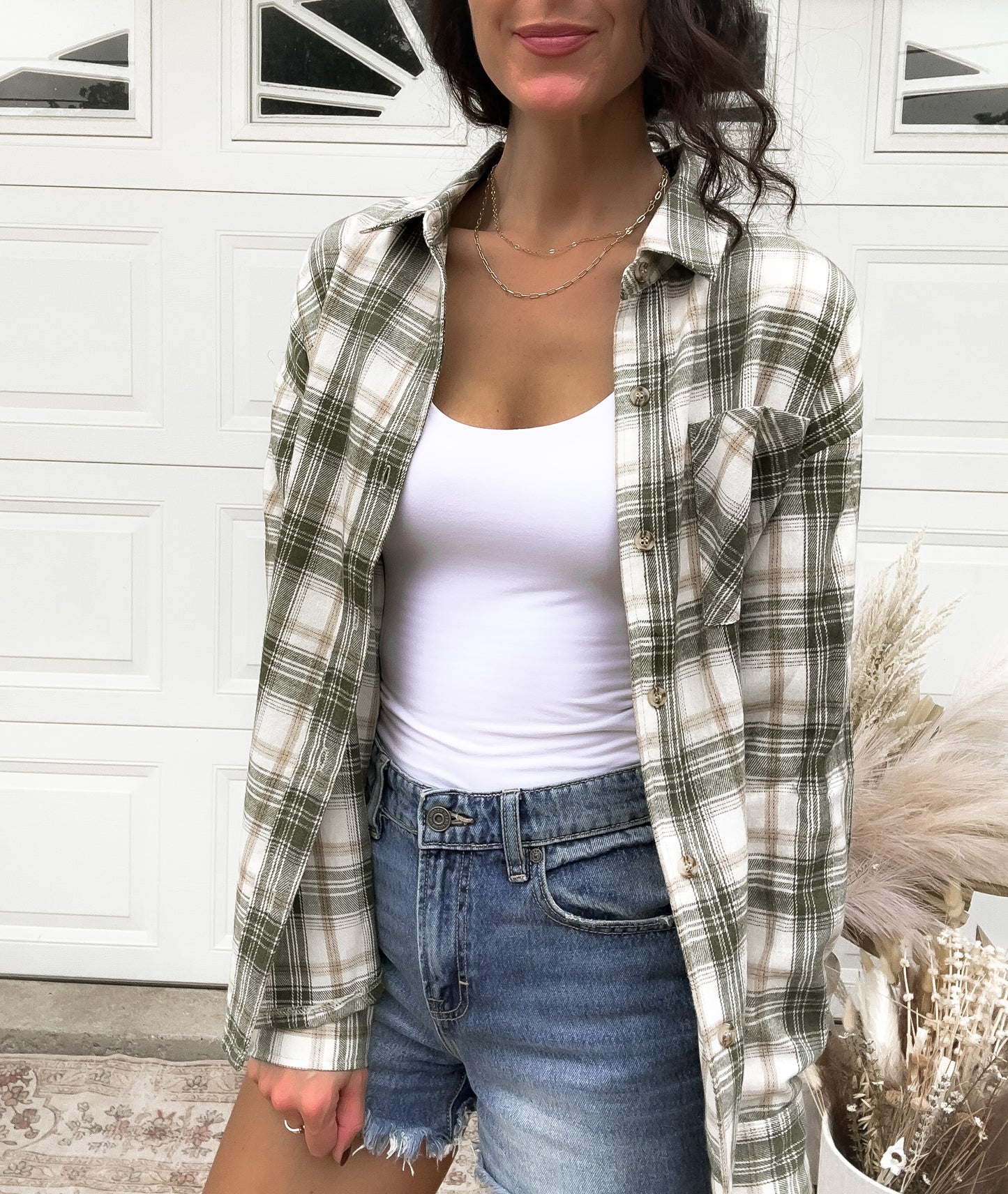 Auggie Olive Button Down