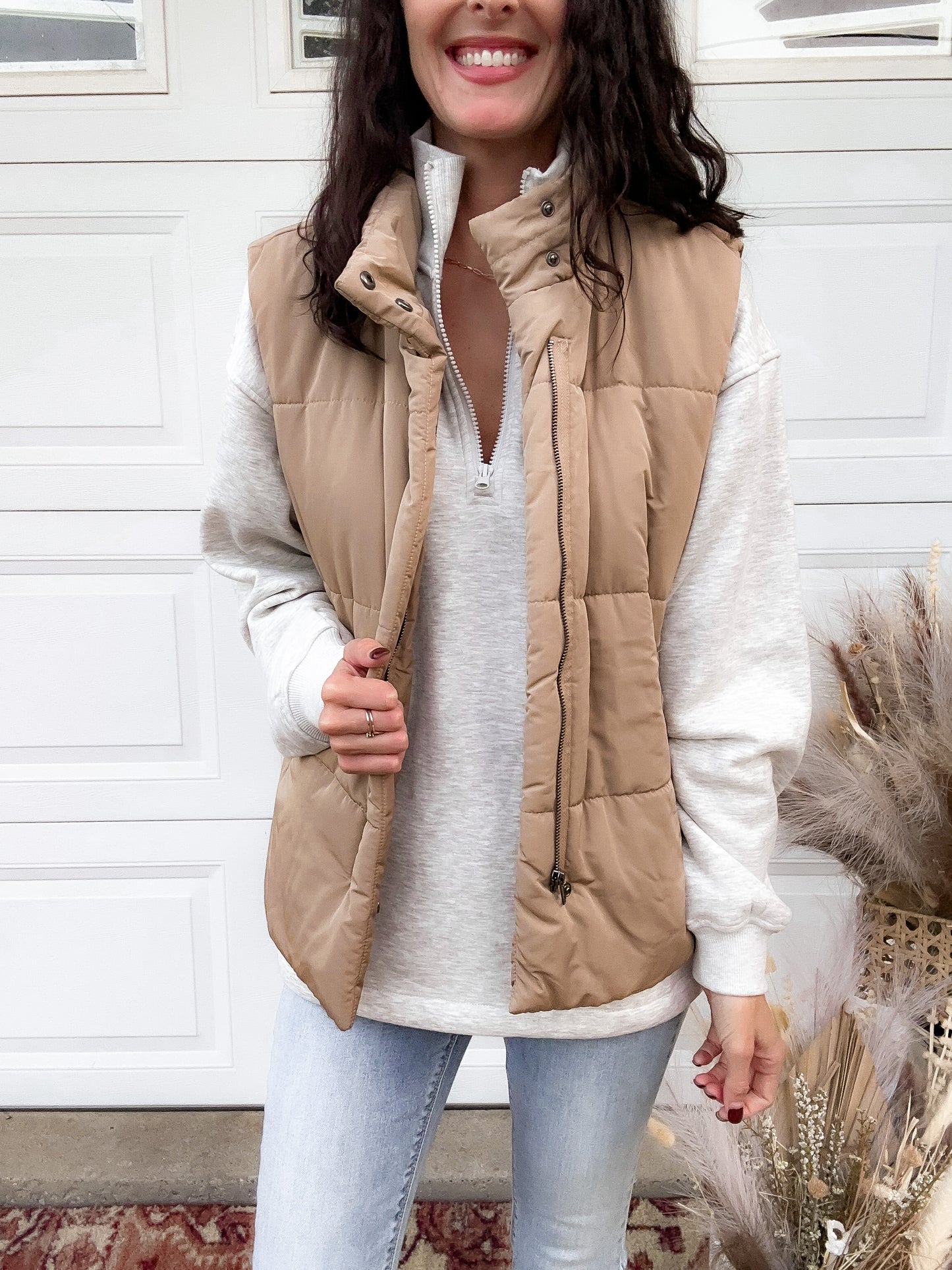 Ryder Puffer Vest - Tan