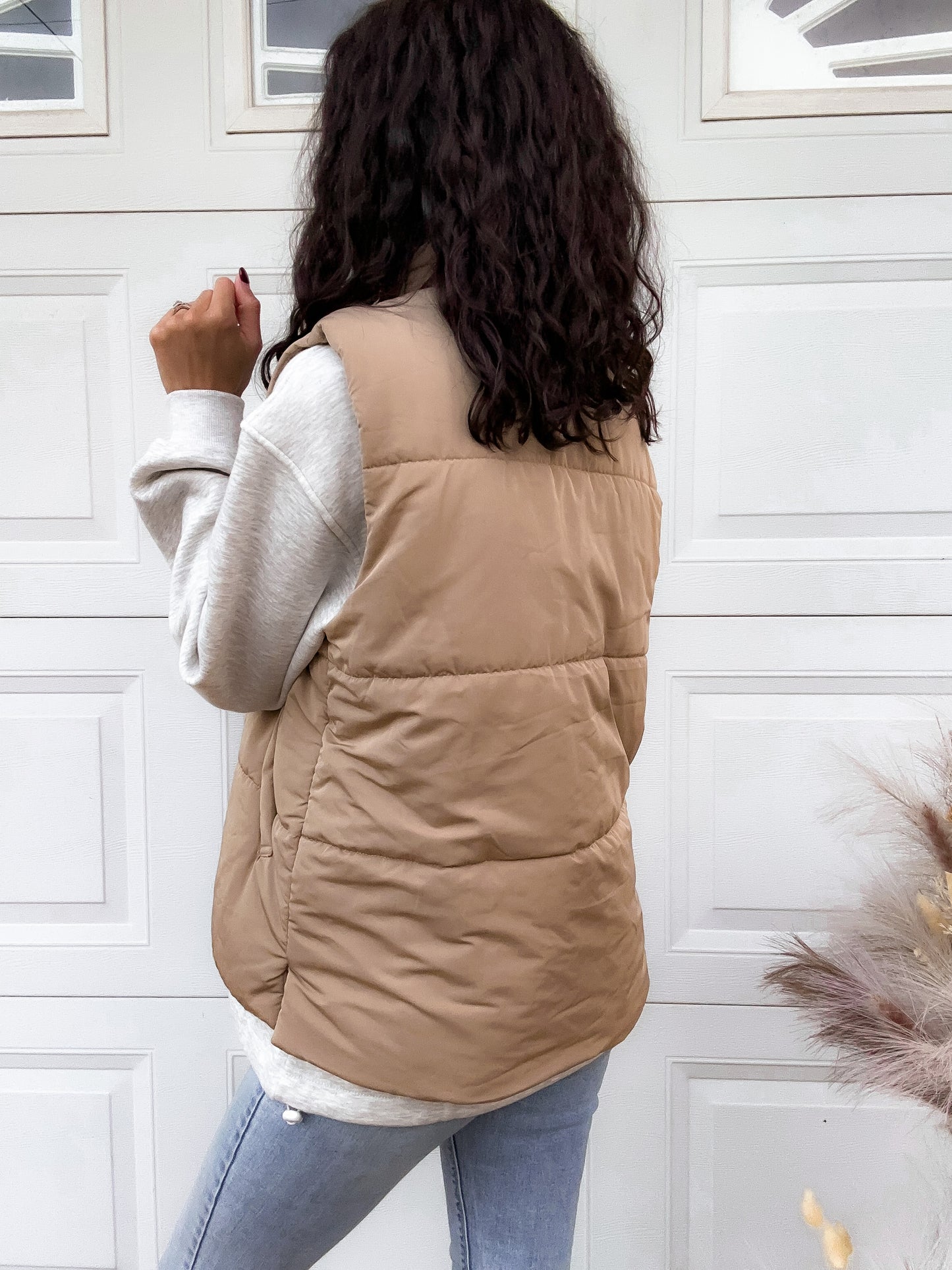 Ryder Puffer Vest - Tan
