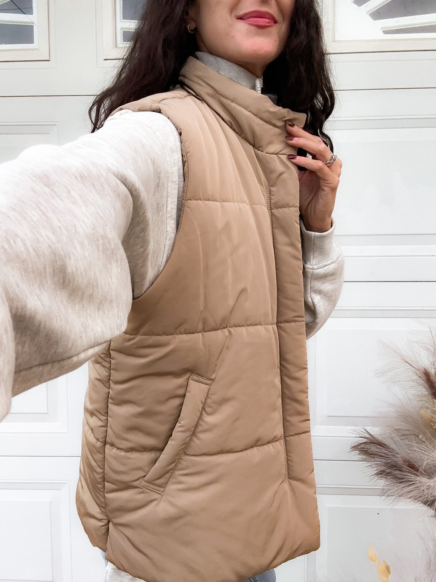 Ryder Puffer Vest - Tan