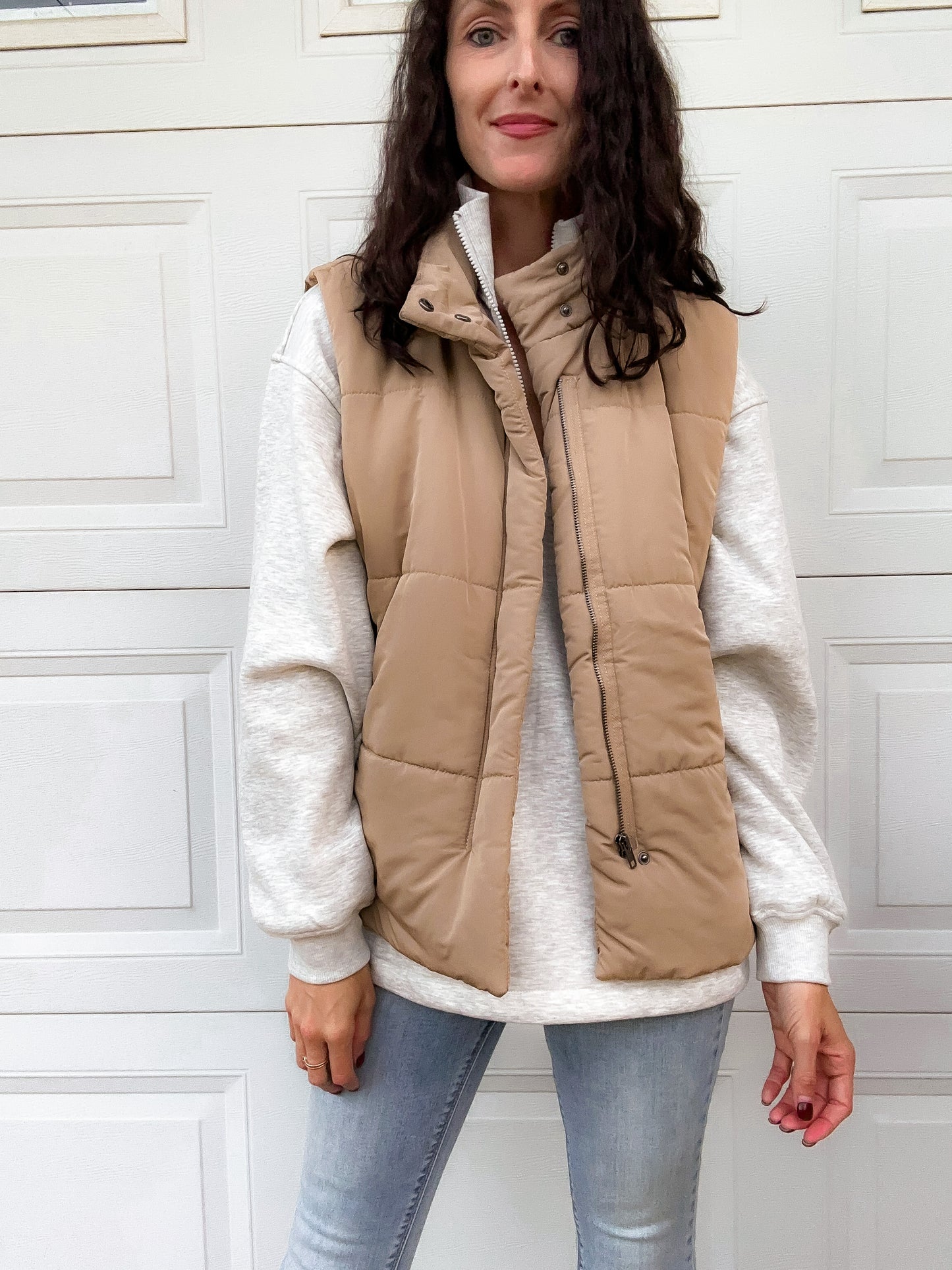 Ryder Puffer Vest - Tan