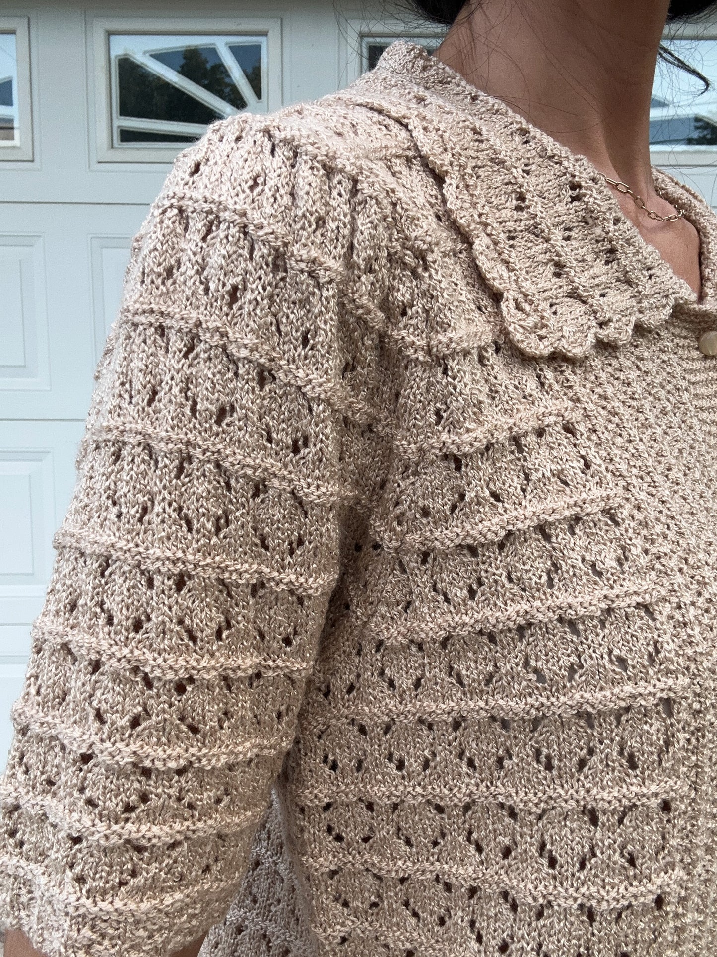 Knitted Polo Top