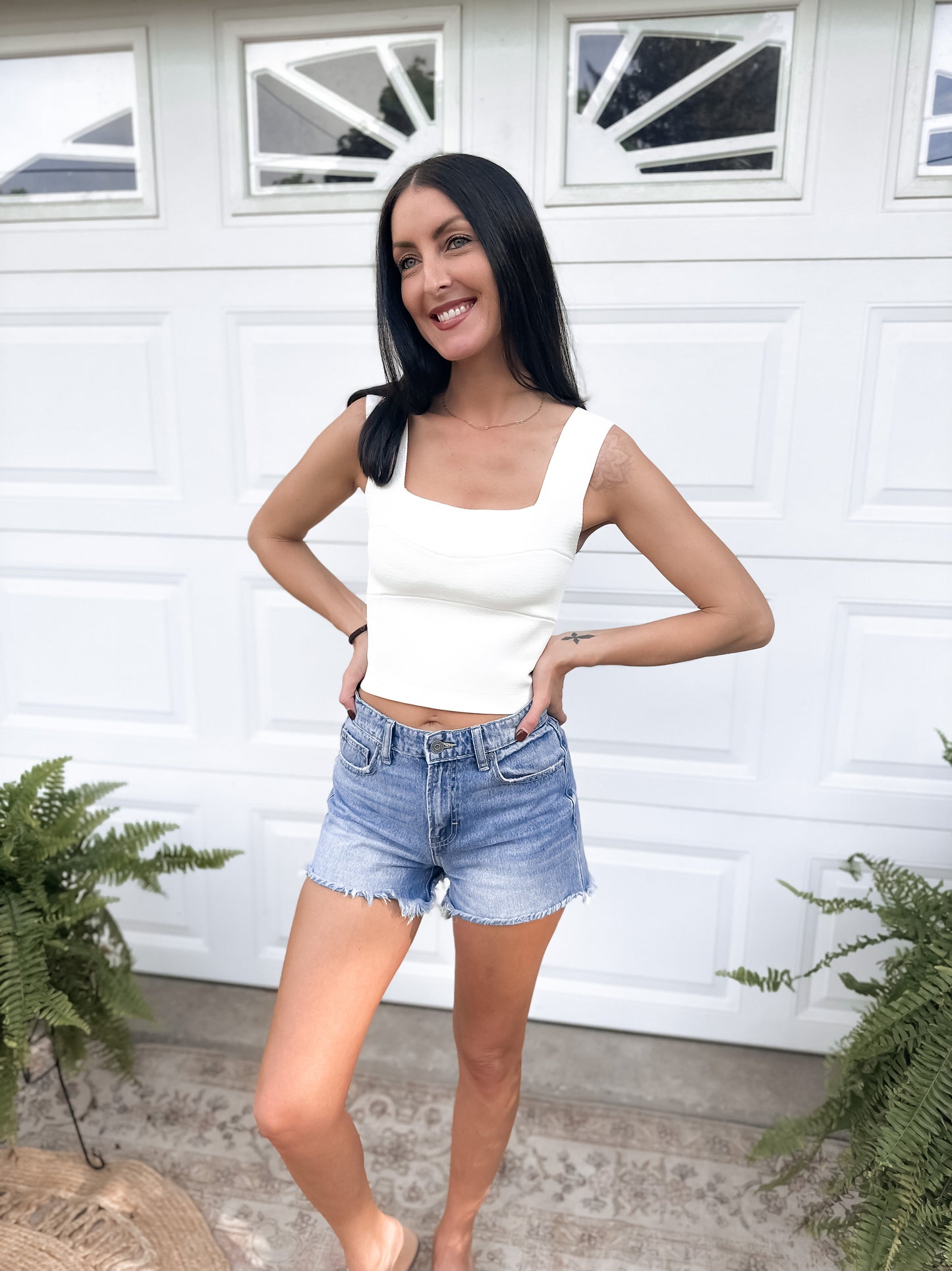 Wide Strap Brami - Cream