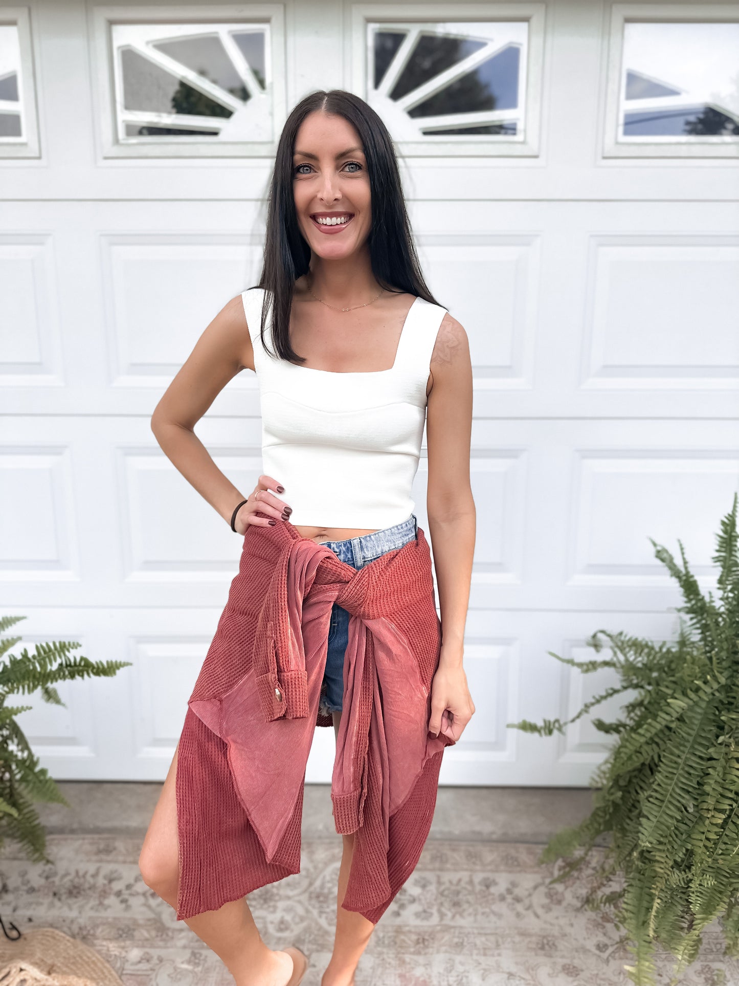 Wide Strap Brami - Cream