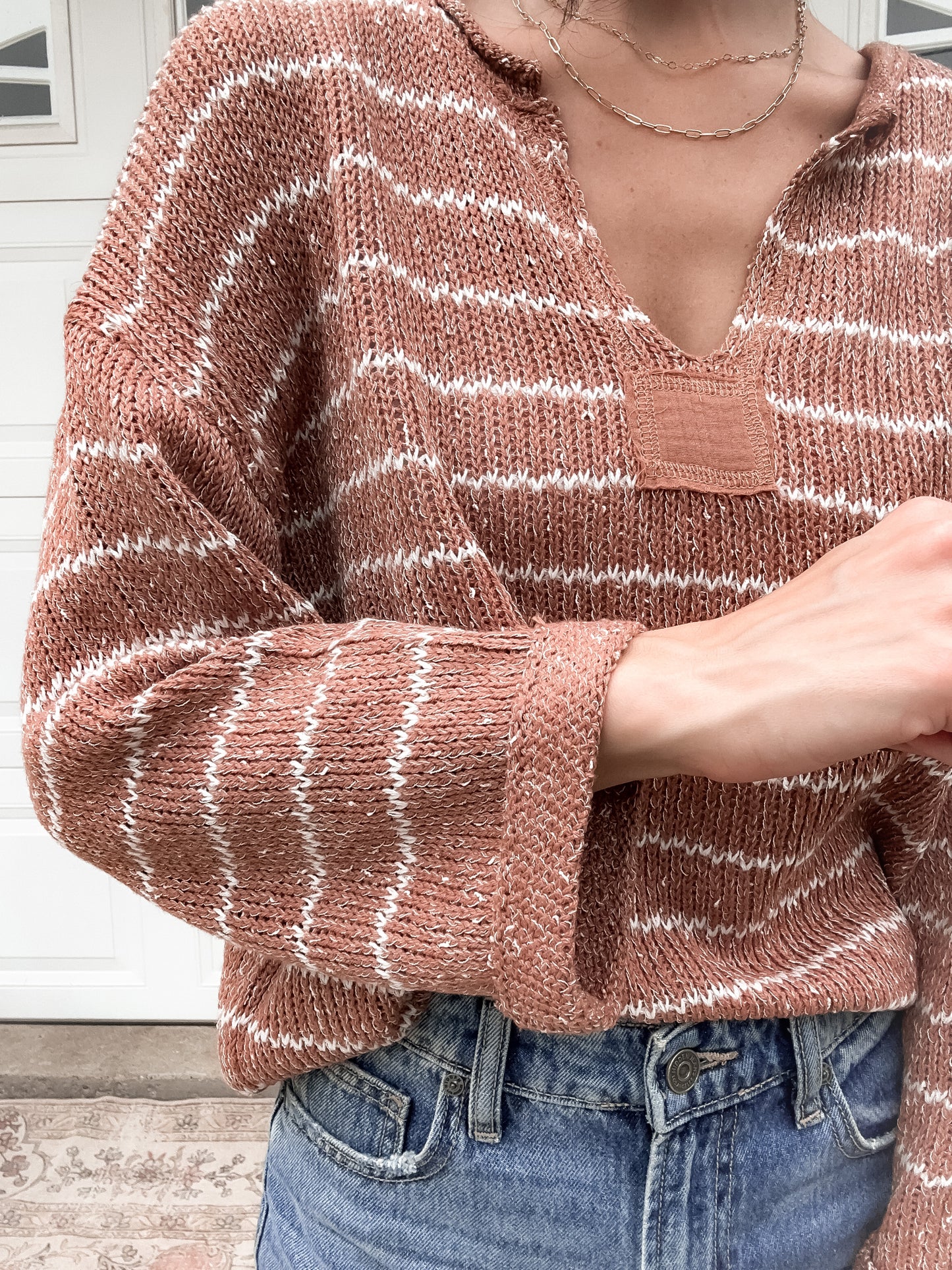 Striped Knit Sweater - Sienna