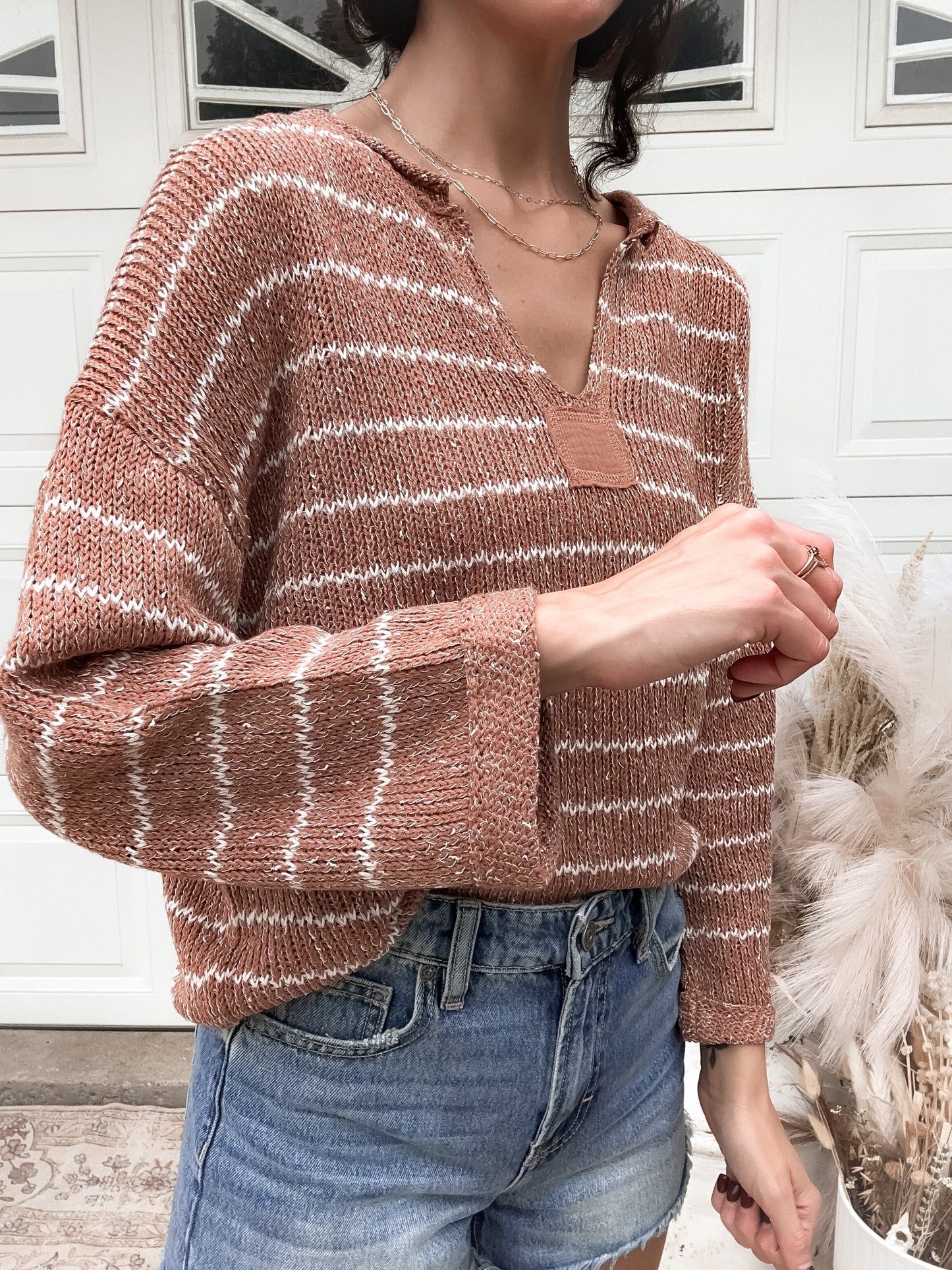 Striped Knit Sweater - Sienna