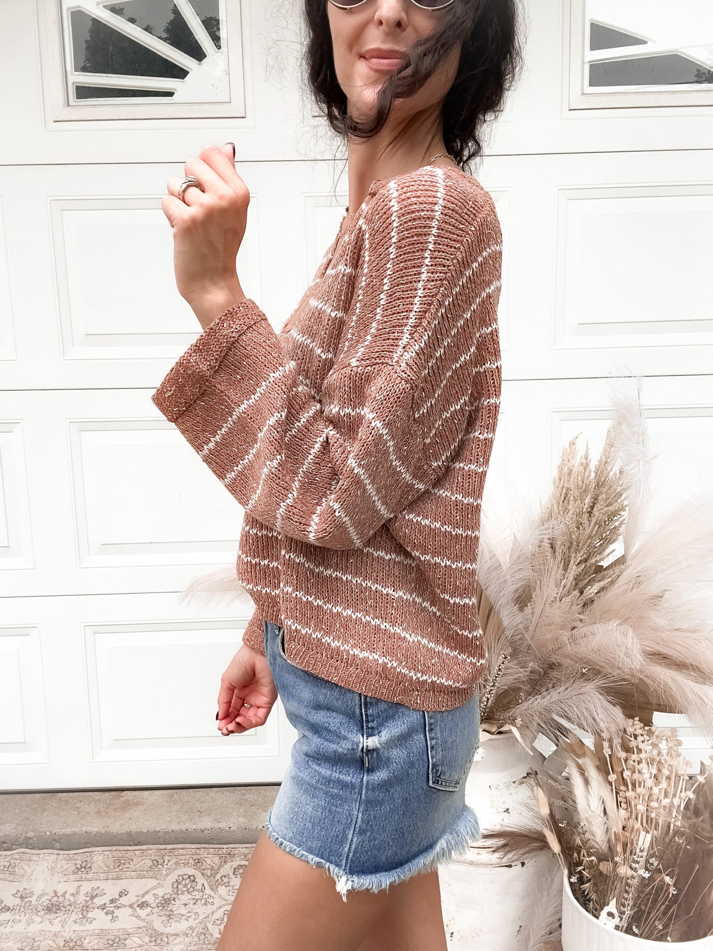 Striped Knit Sweater - Sienna