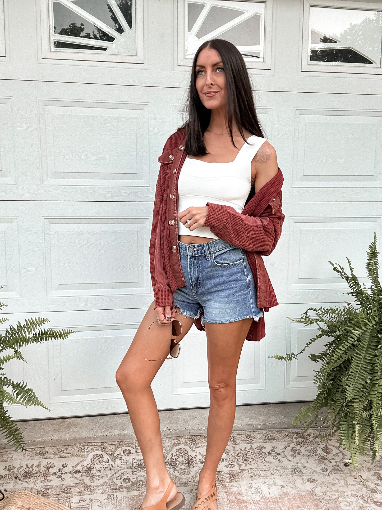 Wide Strap Brami - Cream