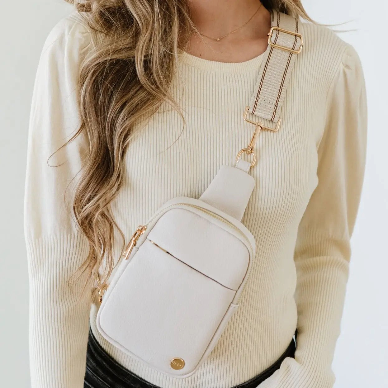Bridget Crossbody Sling - Cream