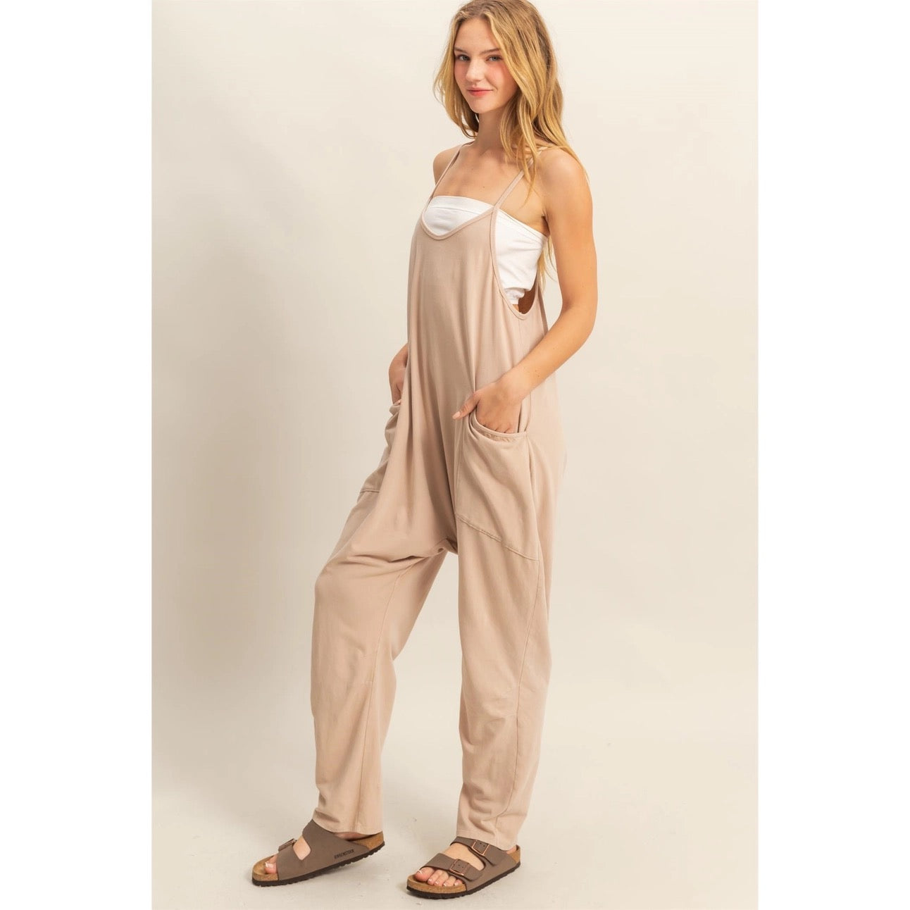 Huxley Jumpsuit - Taupe