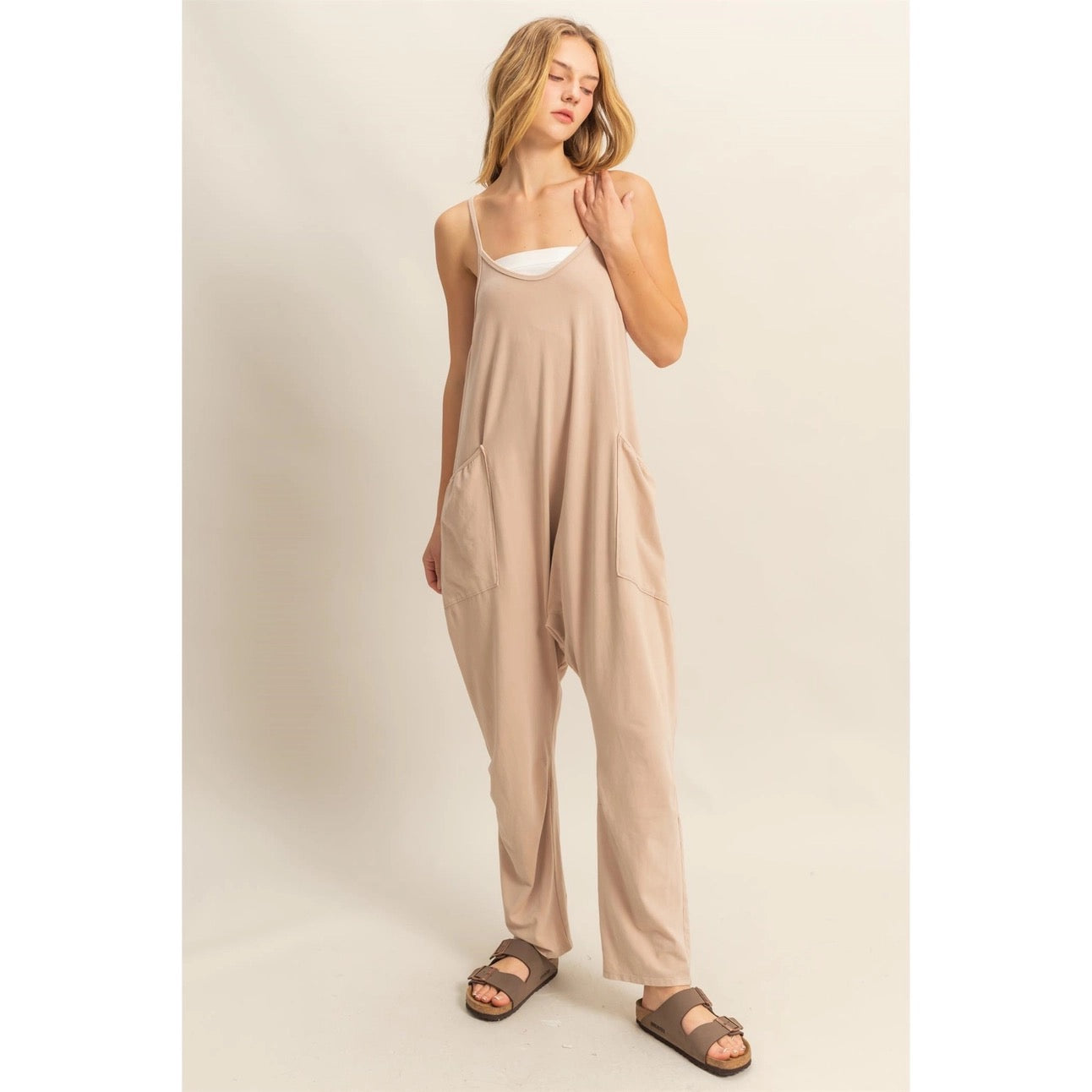Huxley Jumpsuit - Taupe