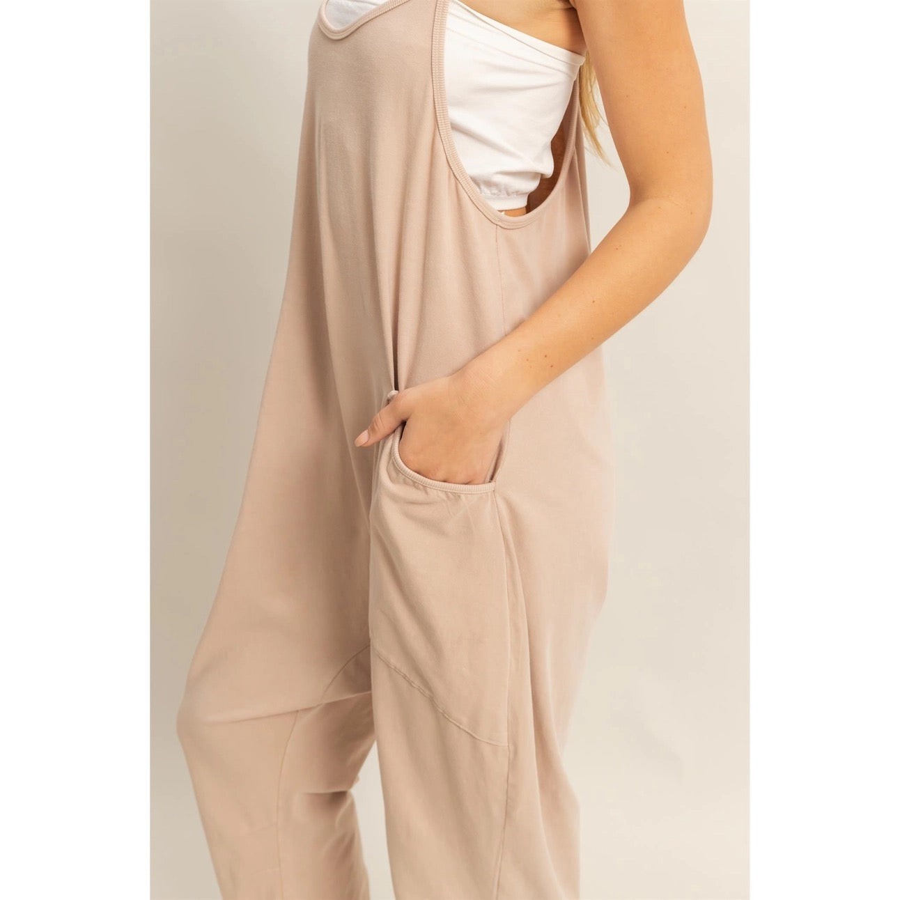 Huxley Jumpsuit - Taupe