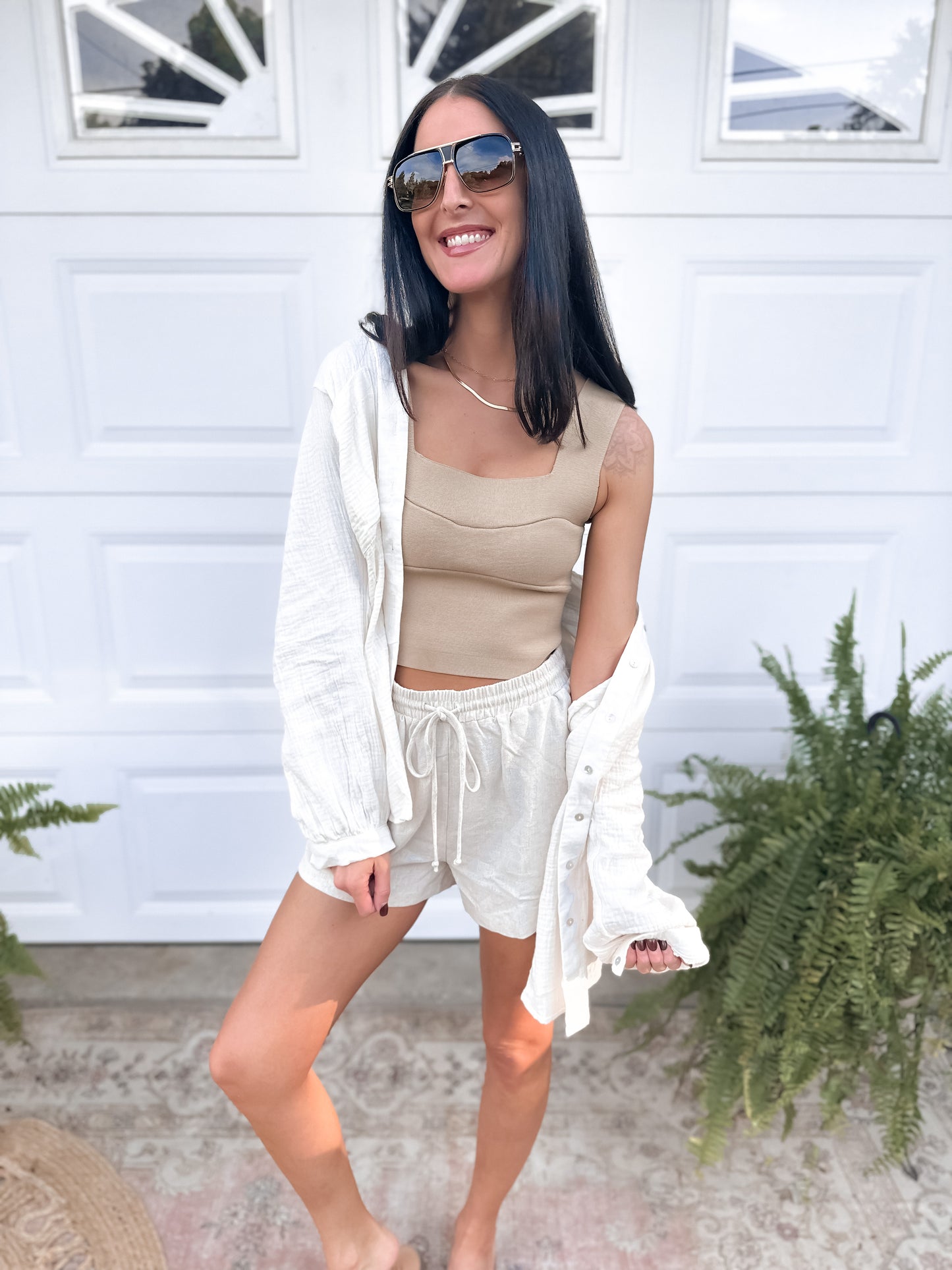 Wide Strap Brami - Taupe