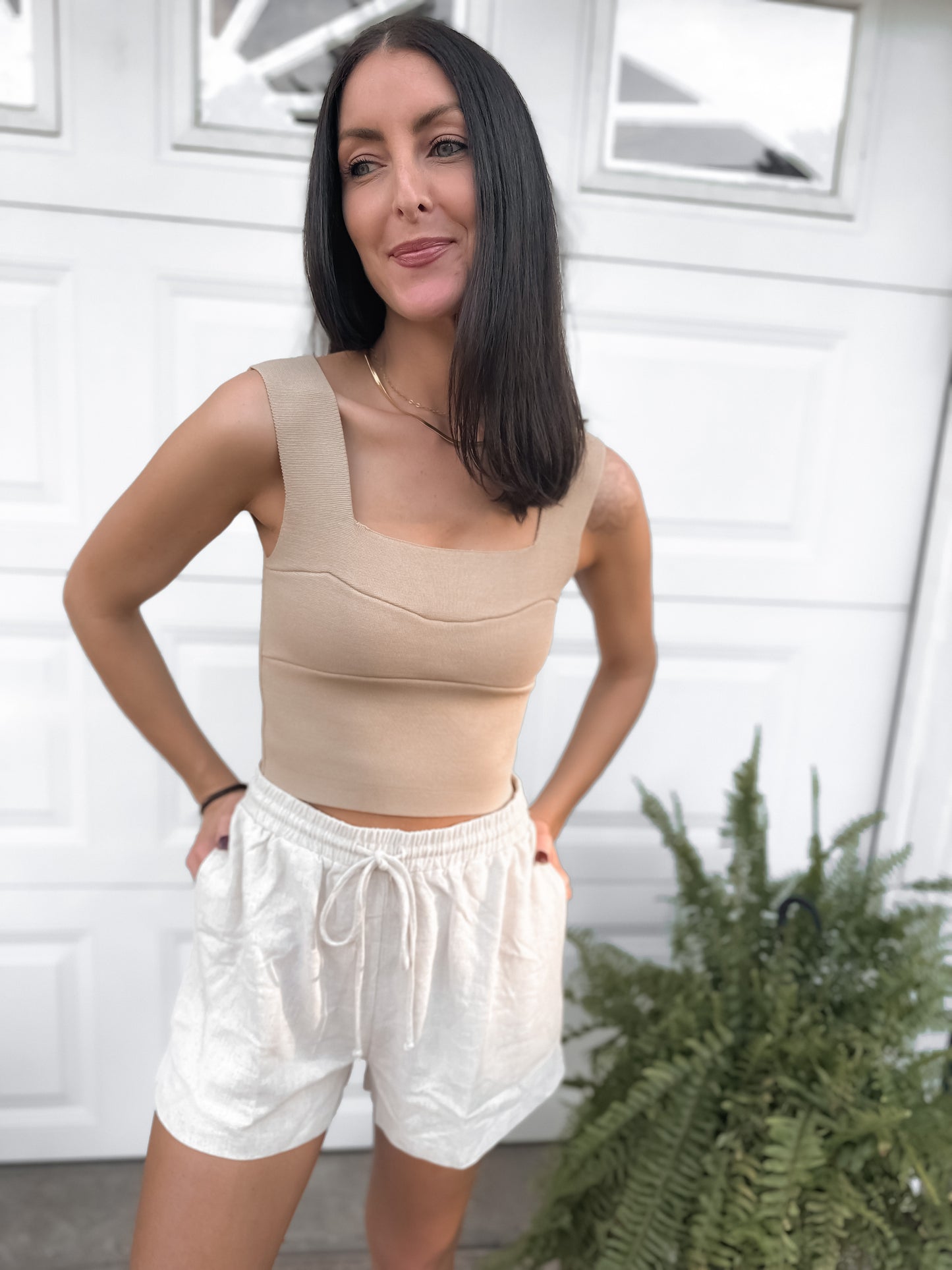 Wide Strap Brami - Taupe