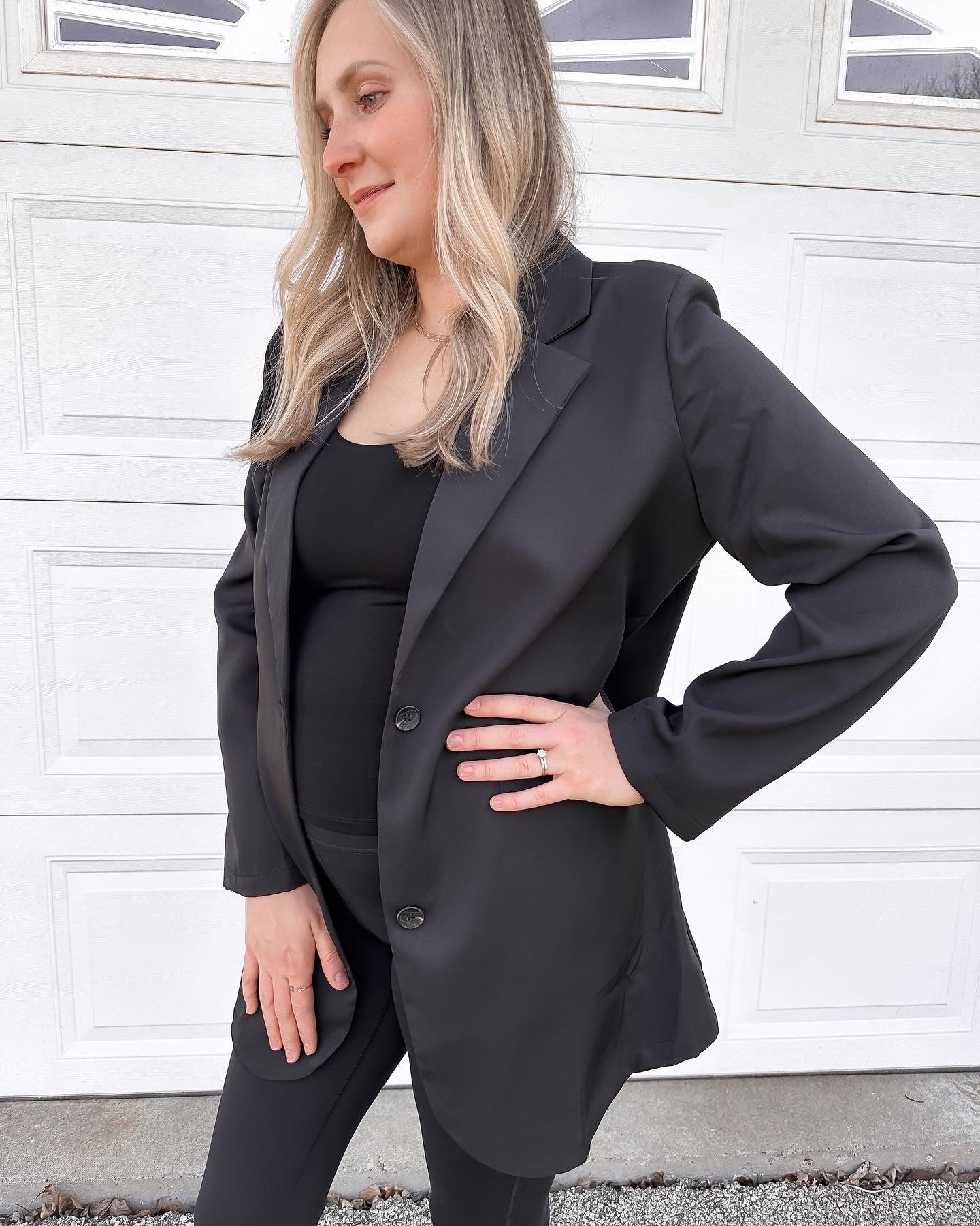 Oversized Jacket Blazer - Black
