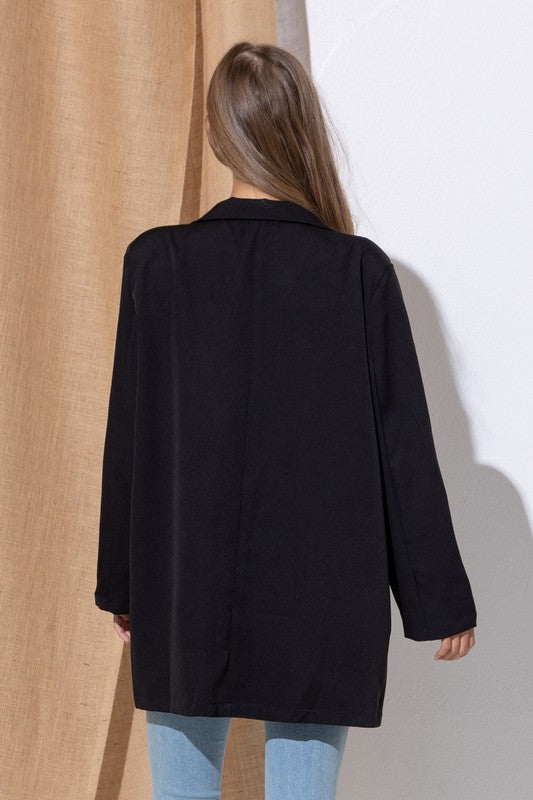 Oversized Jacket Blazer - Black
