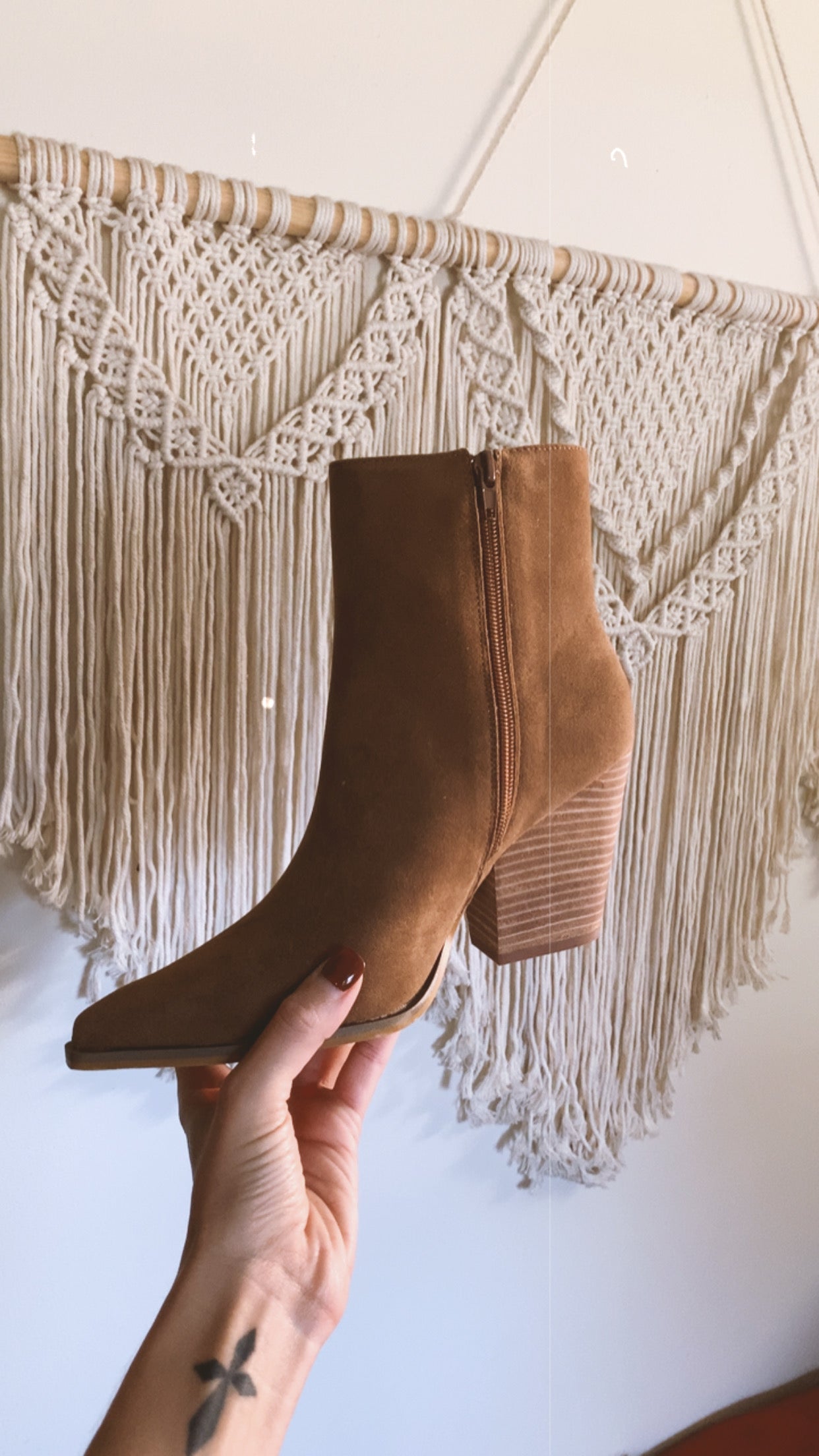 The Sonia Western Style Ankle Boot - Brown