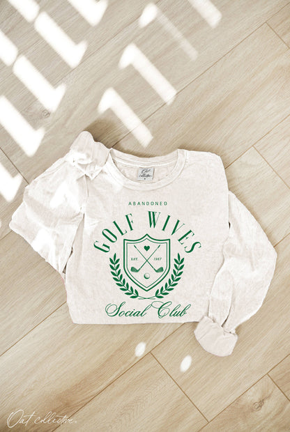 GOLF WIVES Mineral Washed Long Sleeve Graphic