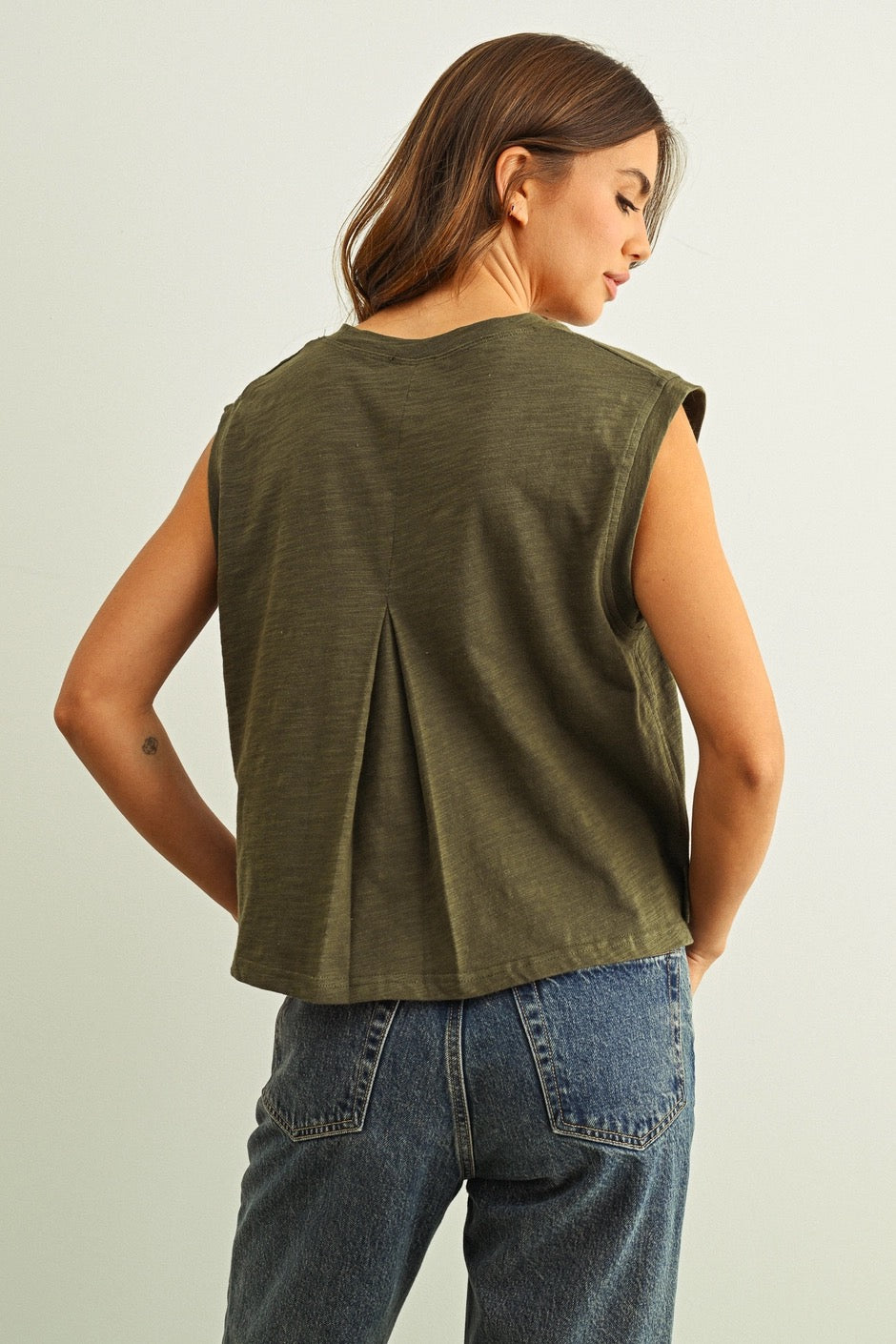 Brittany Olive Top