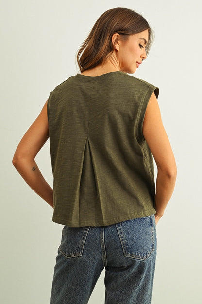 Brittany Olive Top