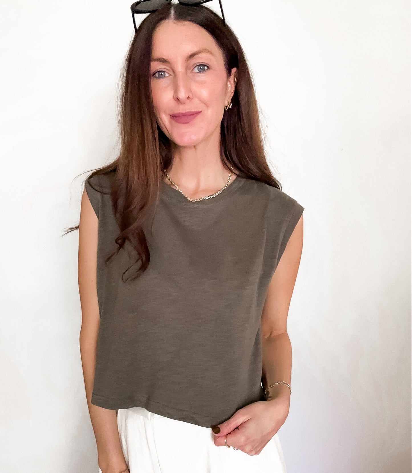 Brittany Olive Top