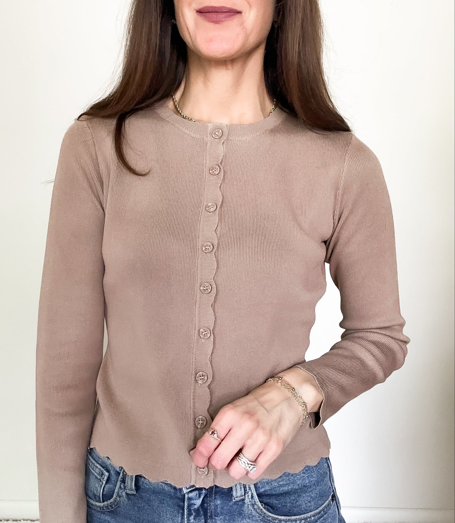 Josephine Top- Deep Taupe